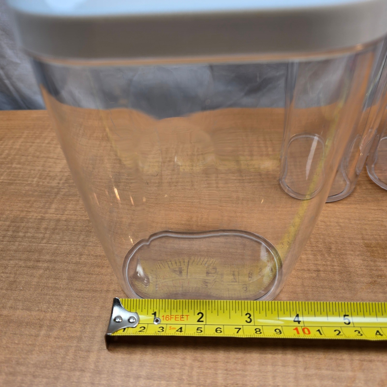 Clear plastic pour spout containers 3 sizes nuts seeds candy cereal sugar spices