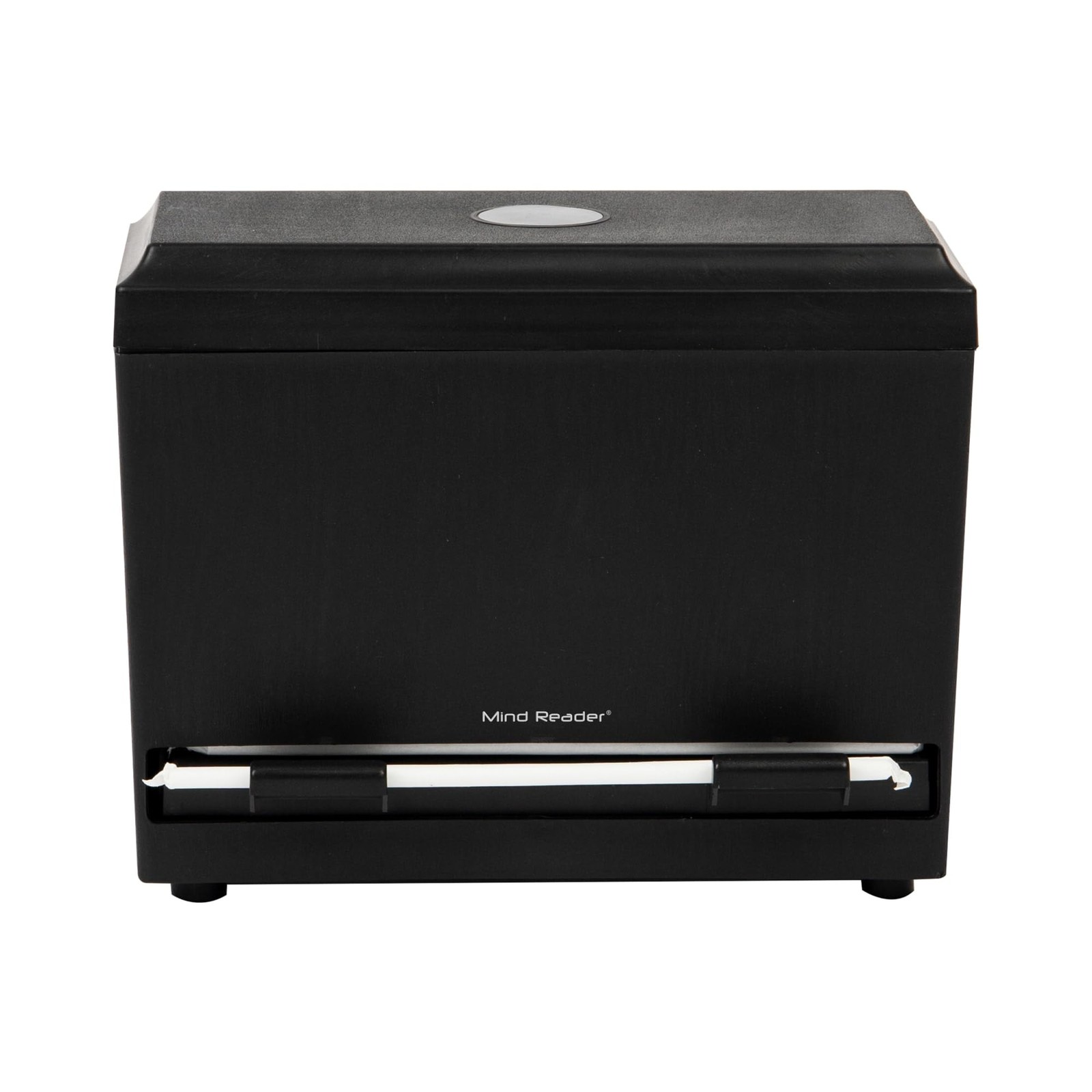 Large Capacity Black Straw Dispenser for Kitchen and Party Storage