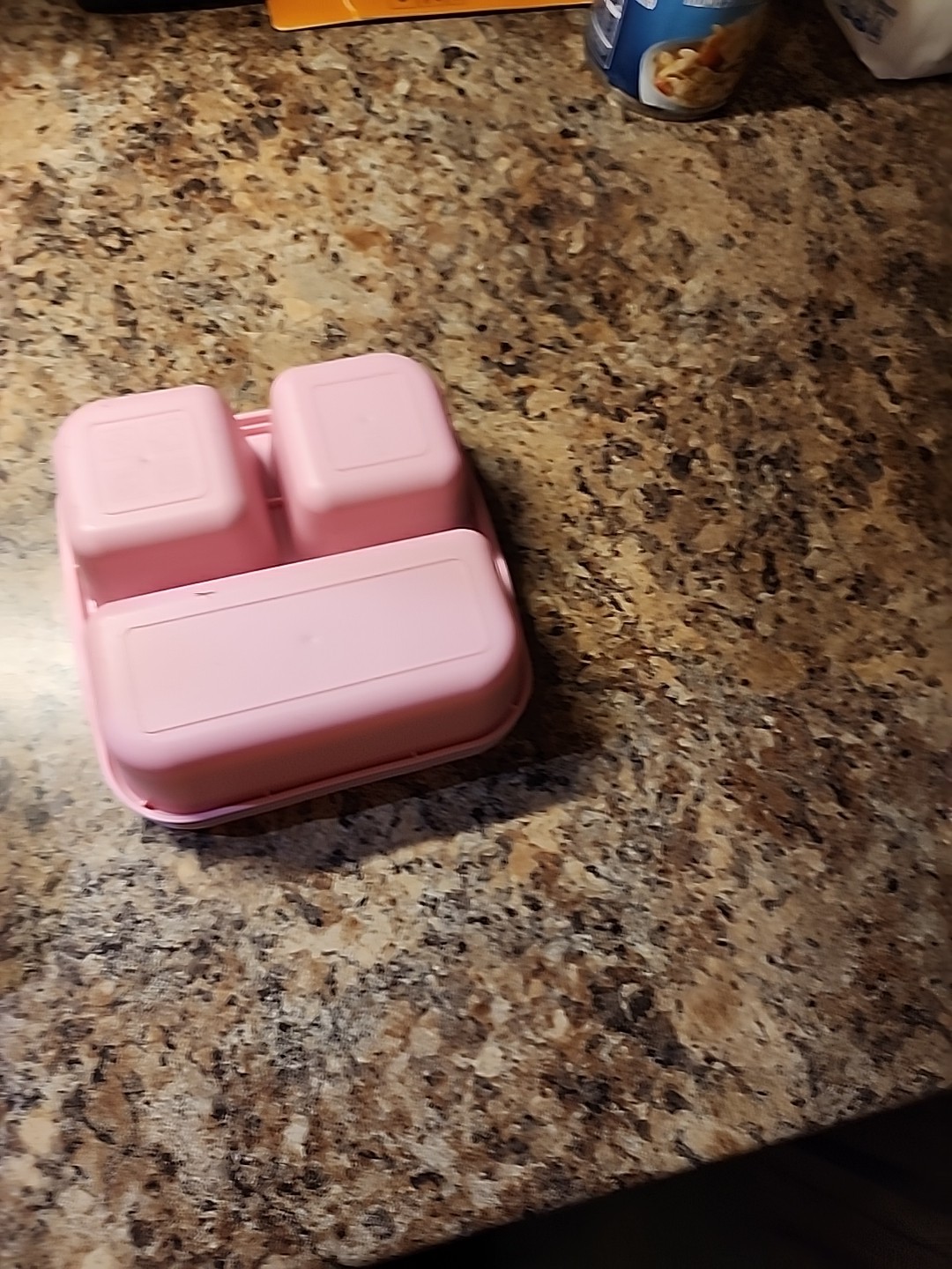 4x 4 Section To-Go Food Containers + Lids