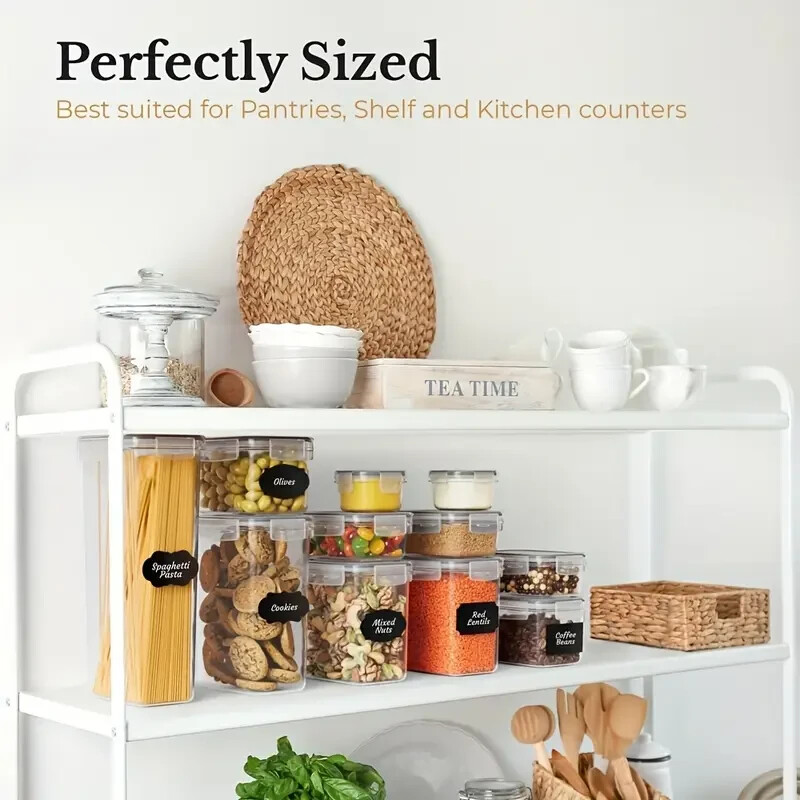 56 Piece Kitchen Food Container Set – Durable, Airtight, Leak-Proof BPA Free Set