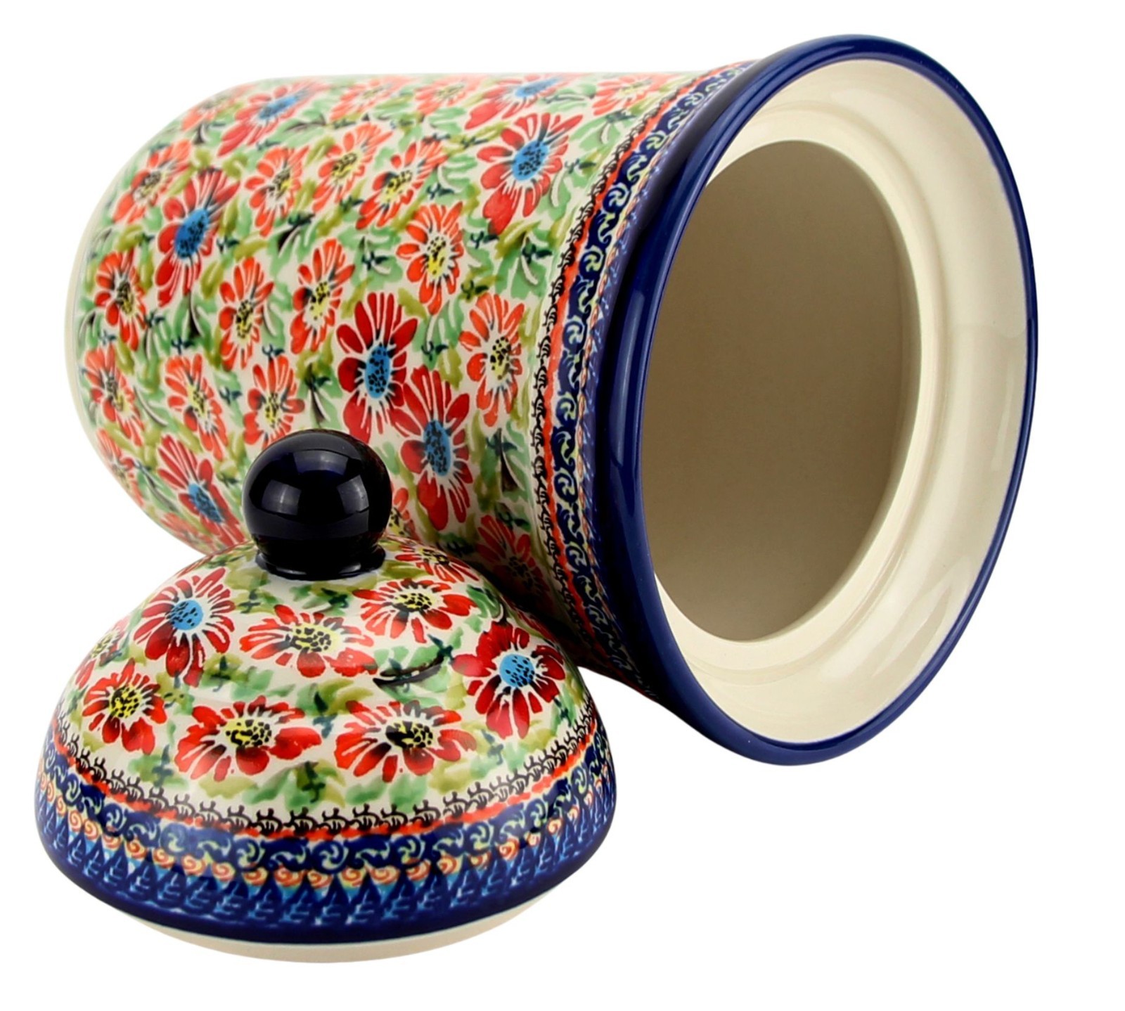 Polish Pottery Market Kitchen Canister by Zaklady Poland – 80 oz.