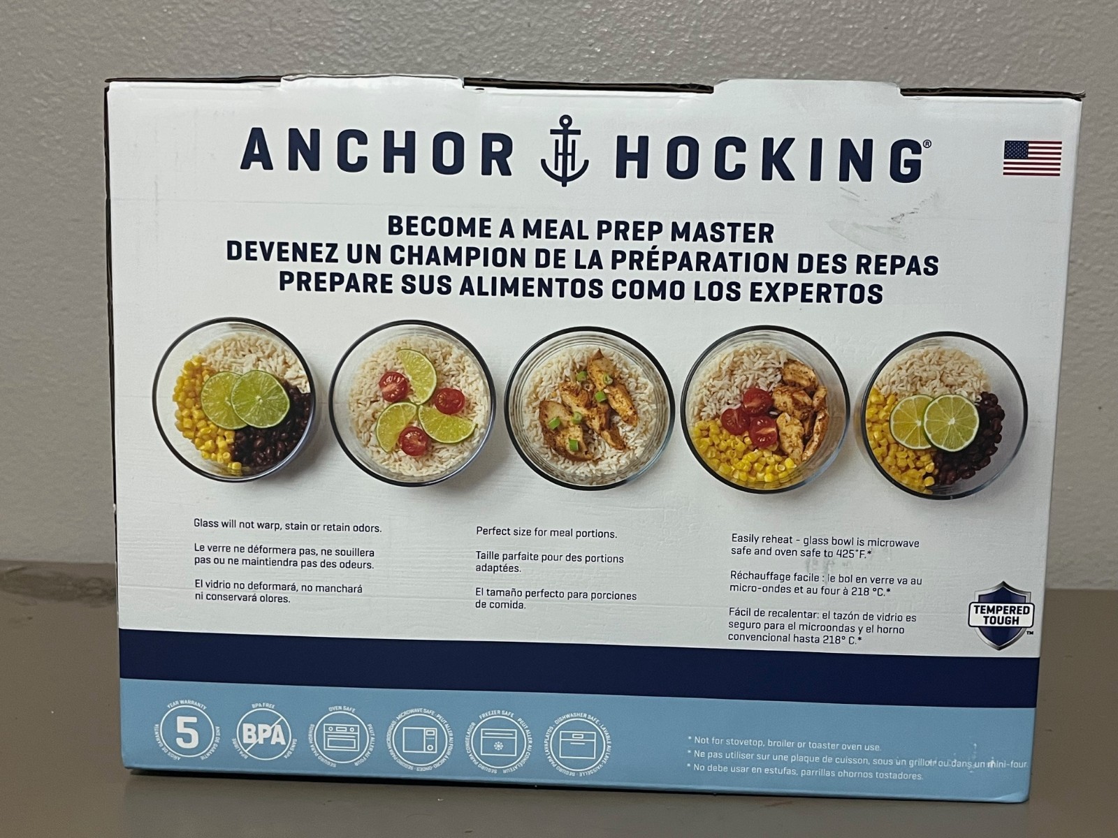 Anchor Hocking 10 pc Glass Storage Container