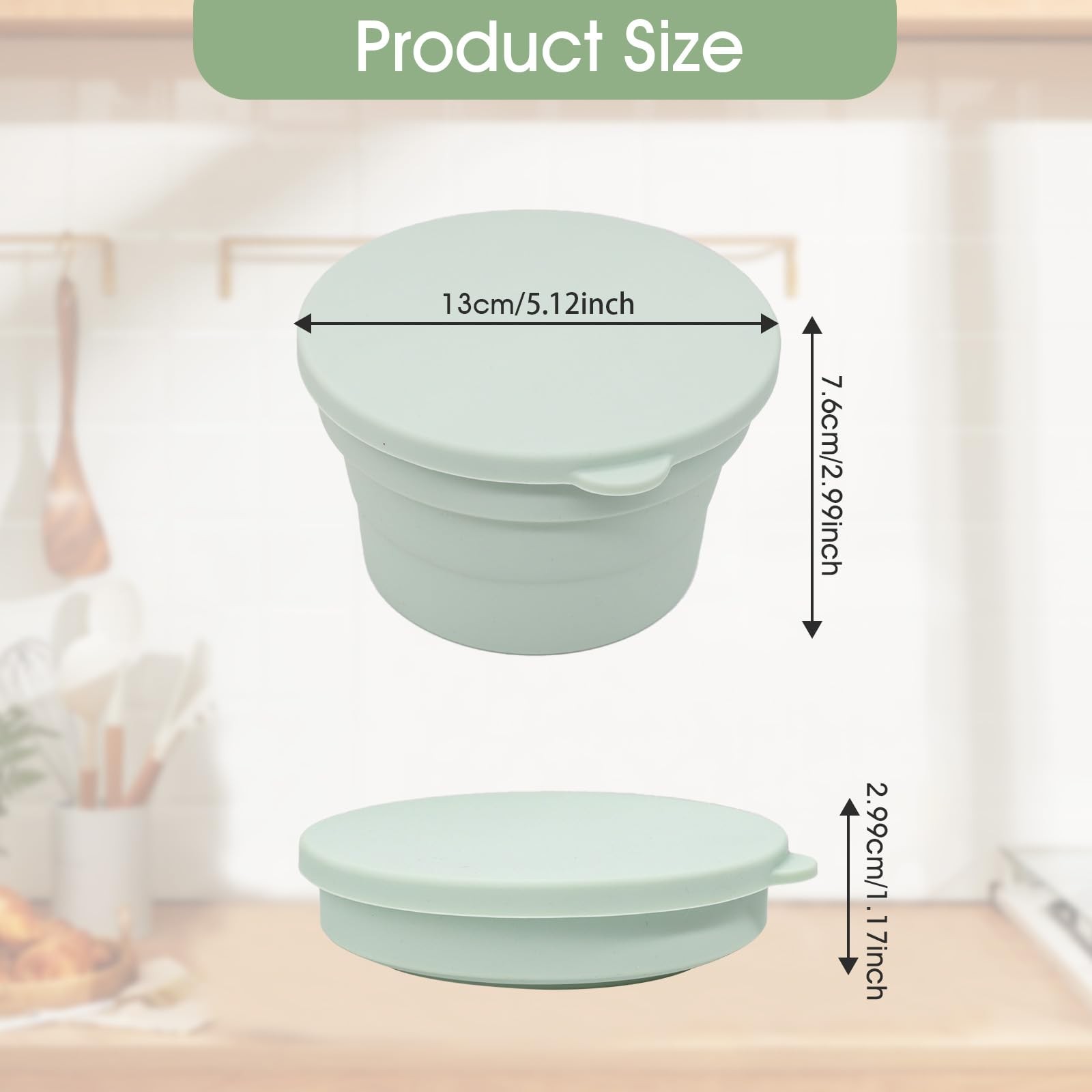 4PCS Pizza Dough Proofing Box – Stackable Silicone Pizza Storage Containers w…