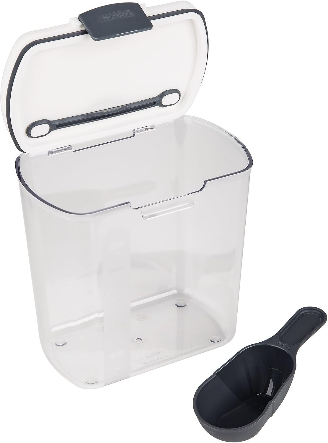 2.5-Quart Grain Storage Container with Hinged Lid, Clear – BPA-Free, Airtight…