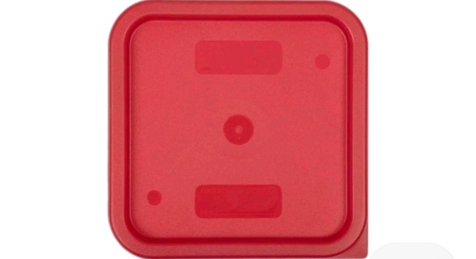 (6-Pack) Cambro Medium Polyethylene Square Lids for 6-qt. and 8-qt. Containers