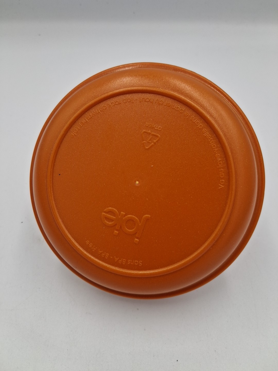 Joie Clearly Fresh Airtight Onion Keeper Storage Orange Bottom Clear Top