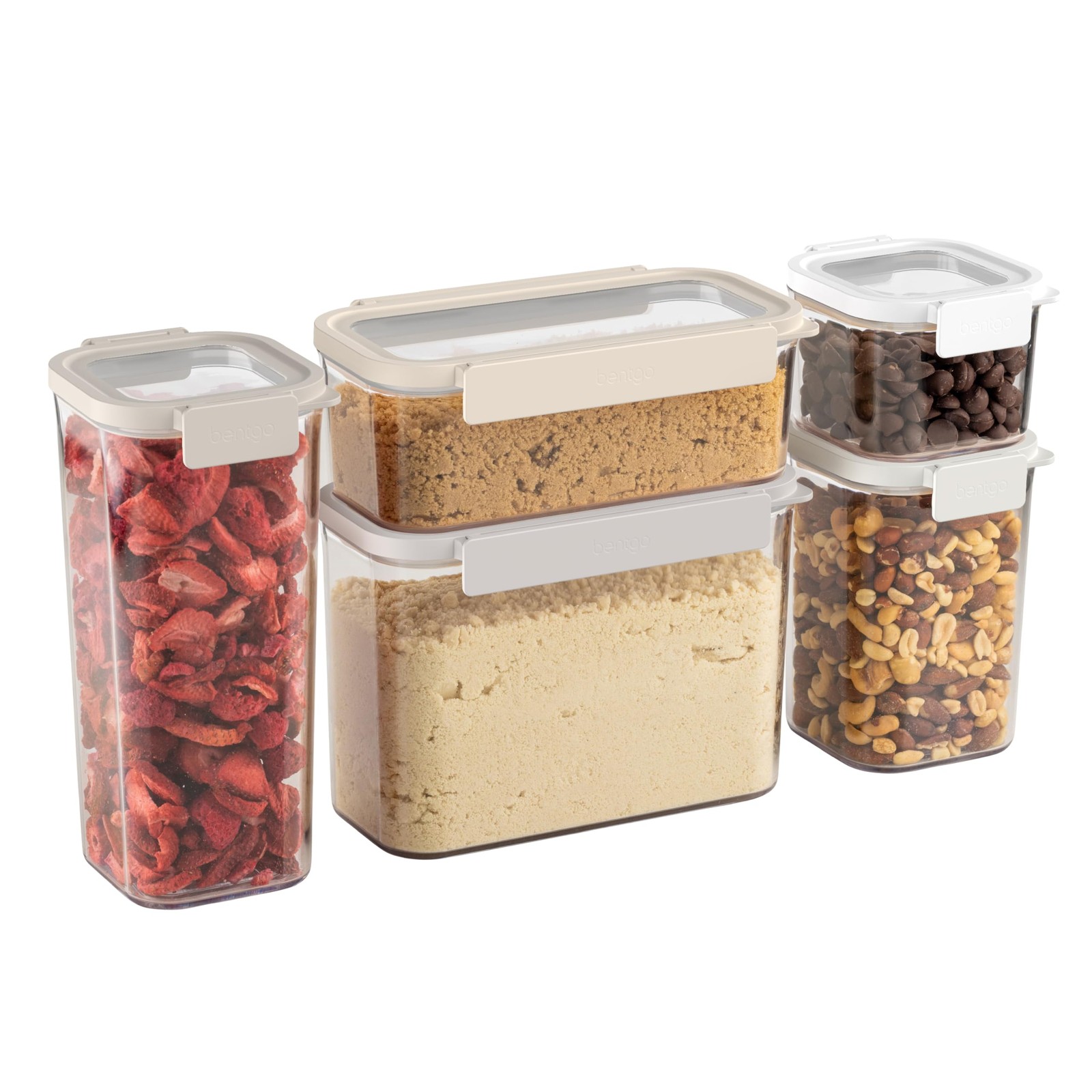 Pantry – 10-Piece Airtight Food Storage Containers, Clear, Stackable Kitchen …