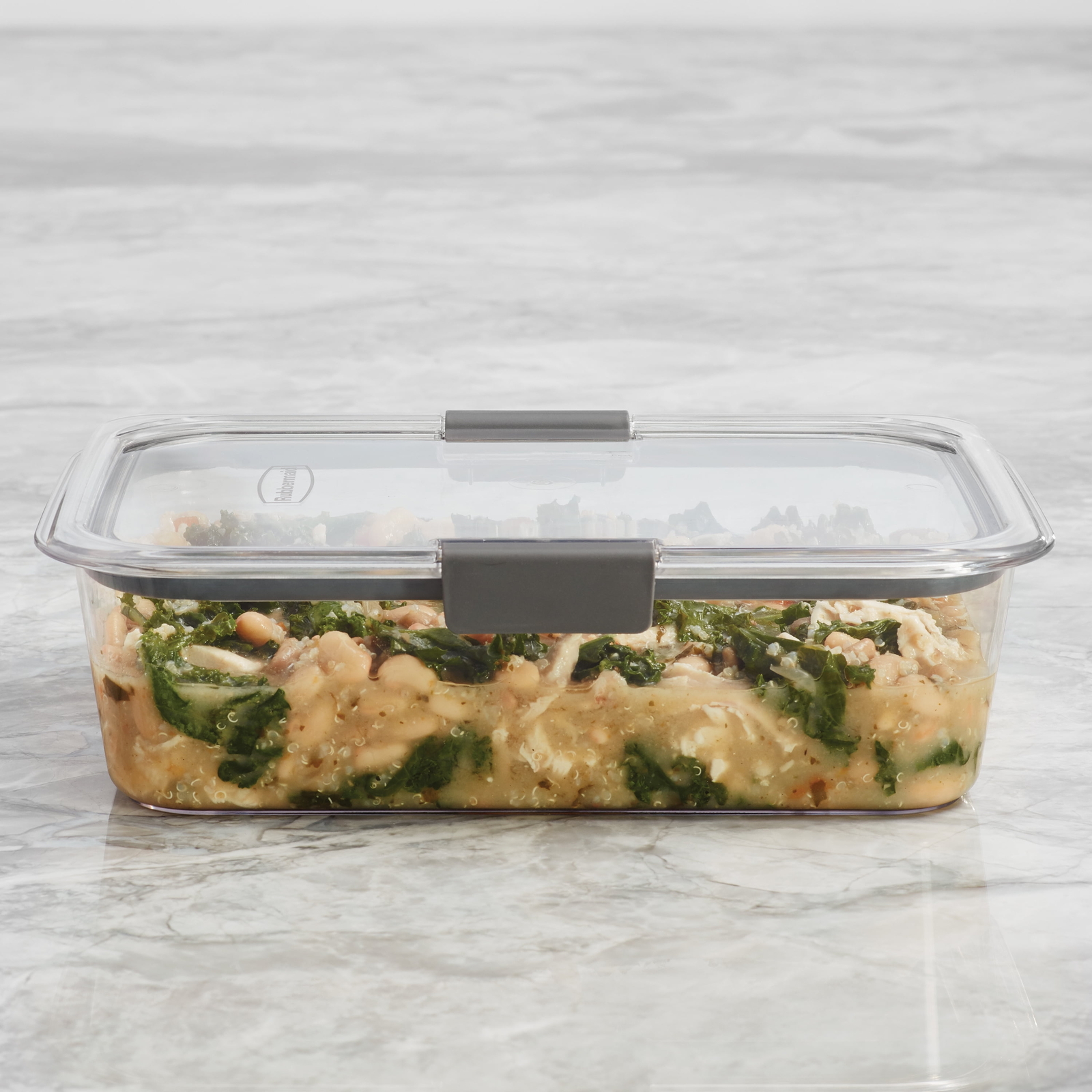 (2 pack) Brilliance 9.6 Cup Large Stain-Proof Food Storage Container