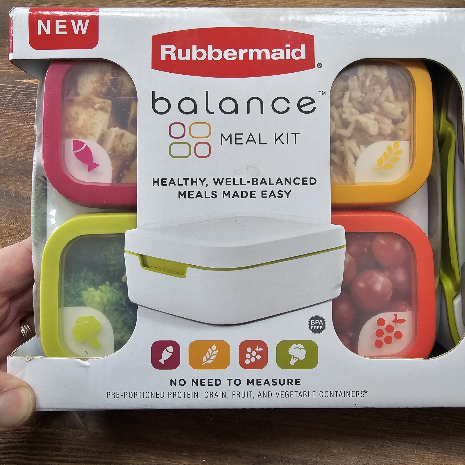 Rubbermaid Balance Meal Planning Kit 2 Kits New In Box Plus Meal Planning Guide