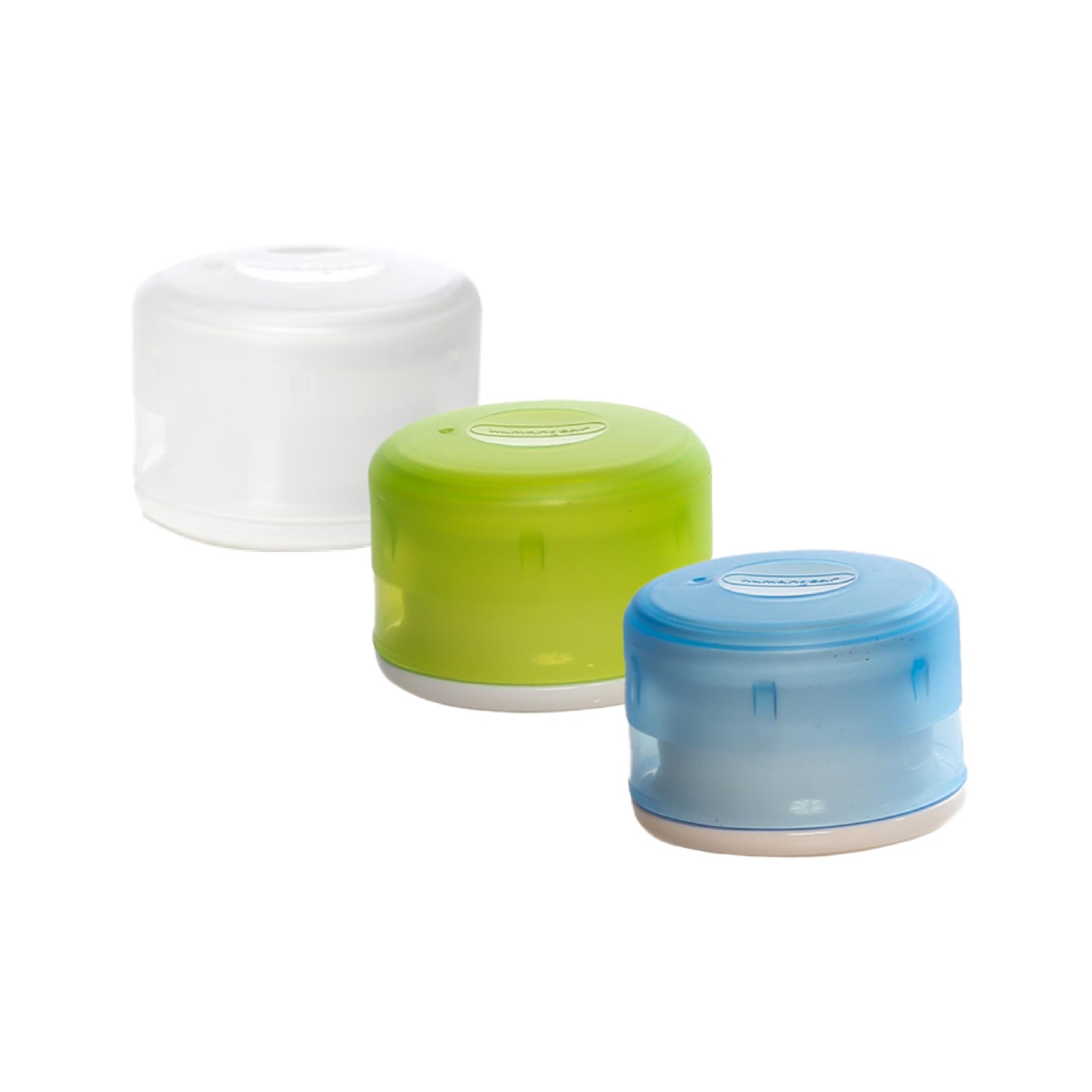 Gotubb | Hard Container | Easy Open | Foodsafe Material Clear/green/blue Small