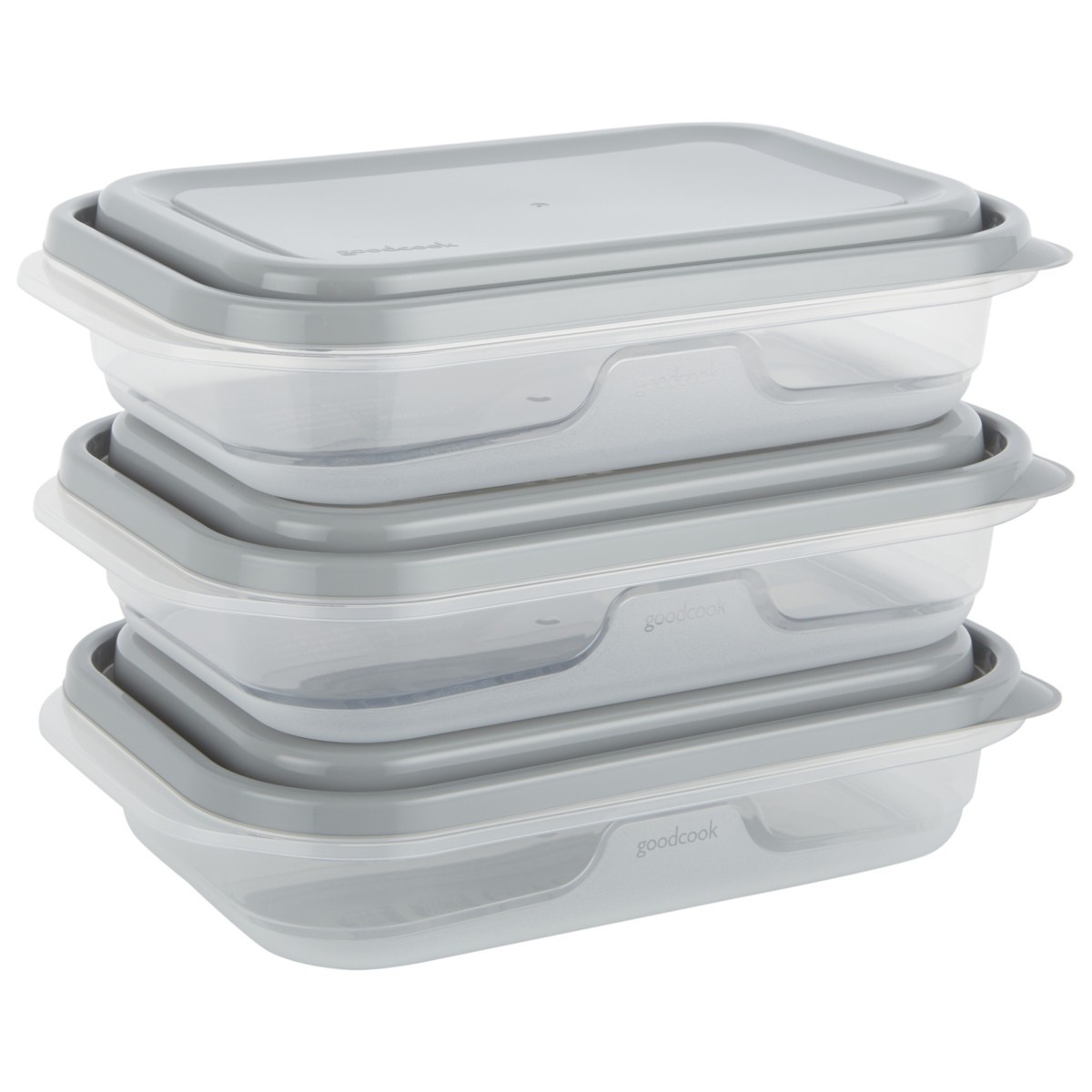 Rectangle Food Storage Containers – 4 Cups – 6pcs/3ct Leak-Resistant