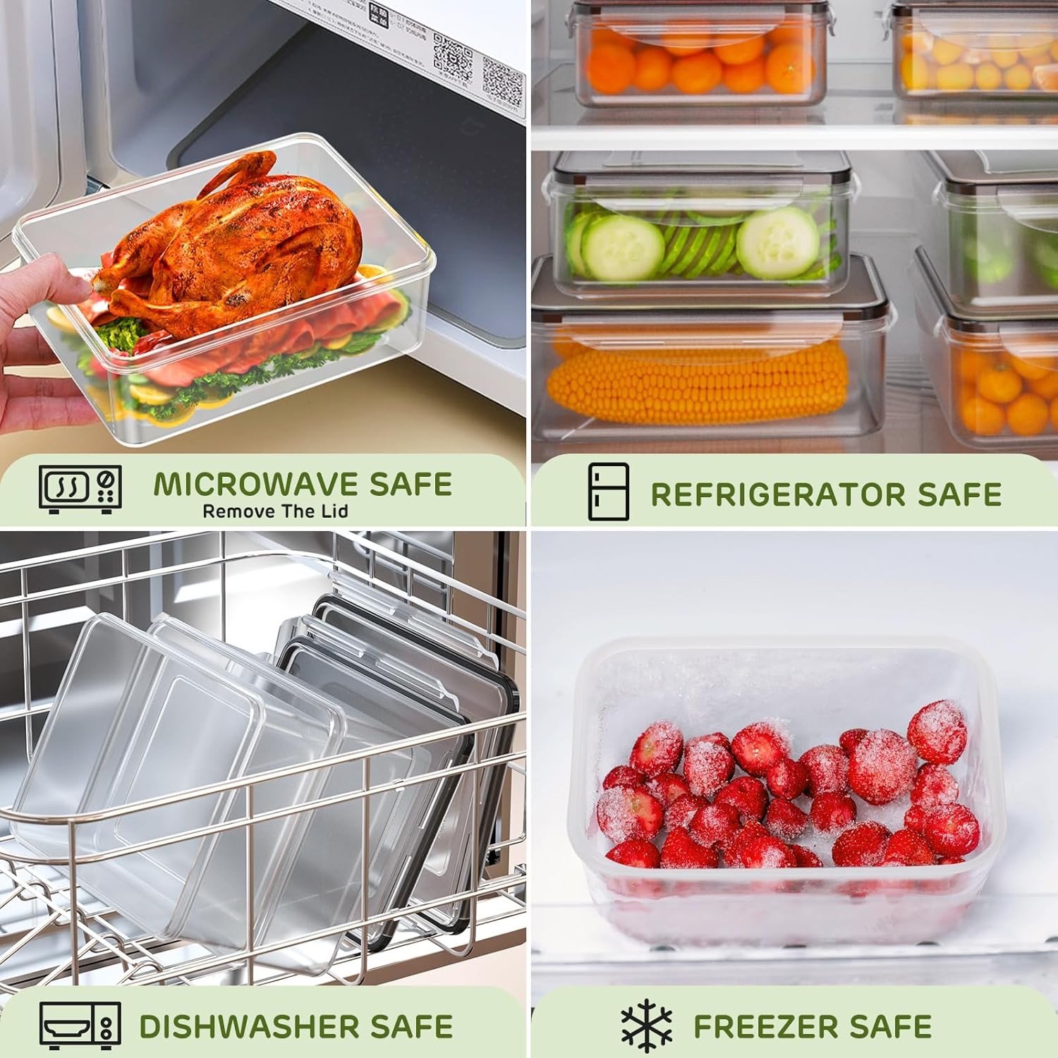 40 PCS Food Storage Containers with Lids Airtight (20 Lids &20 Containers) – Lea