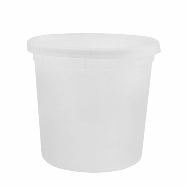 86 oz Deli Food Storage Containers With Lids For Soups Microwavable – 5 Pack