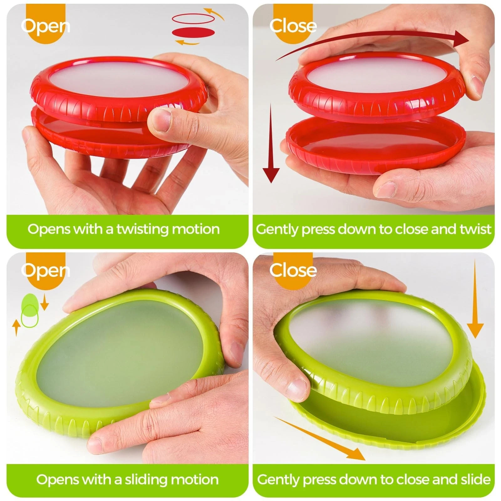 Avocado Saver Onion Storage Reusable Silicone Fruit Vegetable Containers