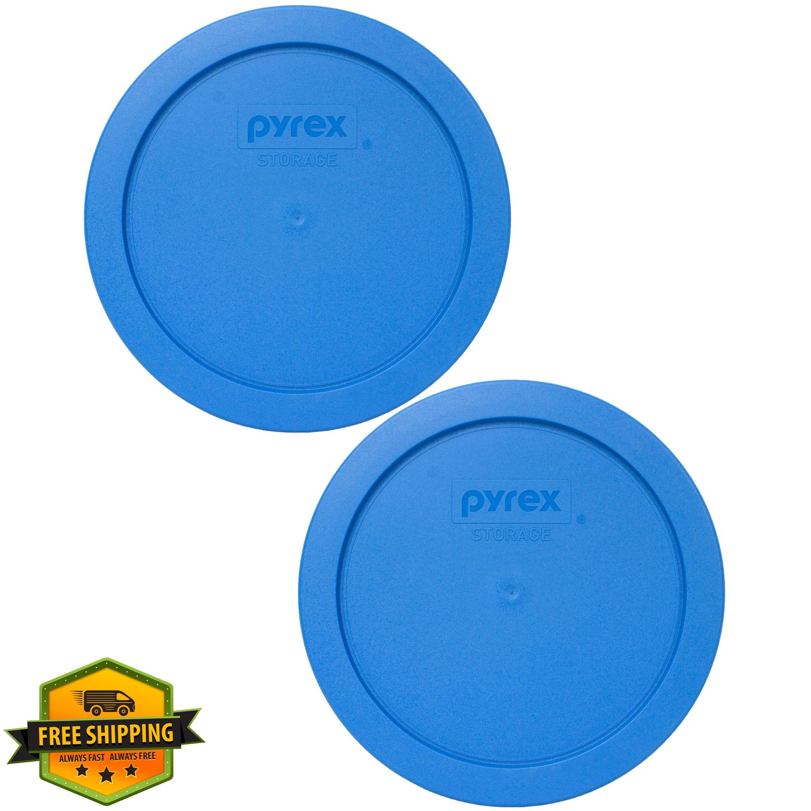 Pyrex 7201-PC 4 Cup Food Storage Lid Marine Blue Replacement 2-Pack