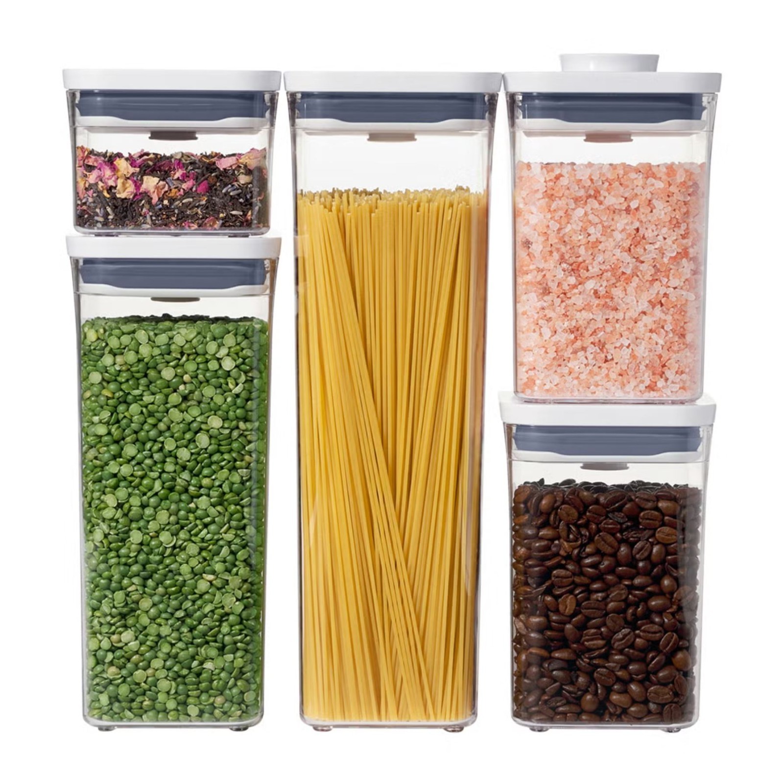 OXO Good Grips POP 5-Piece Airtight Food Storage Container Set BPA Free – NEW