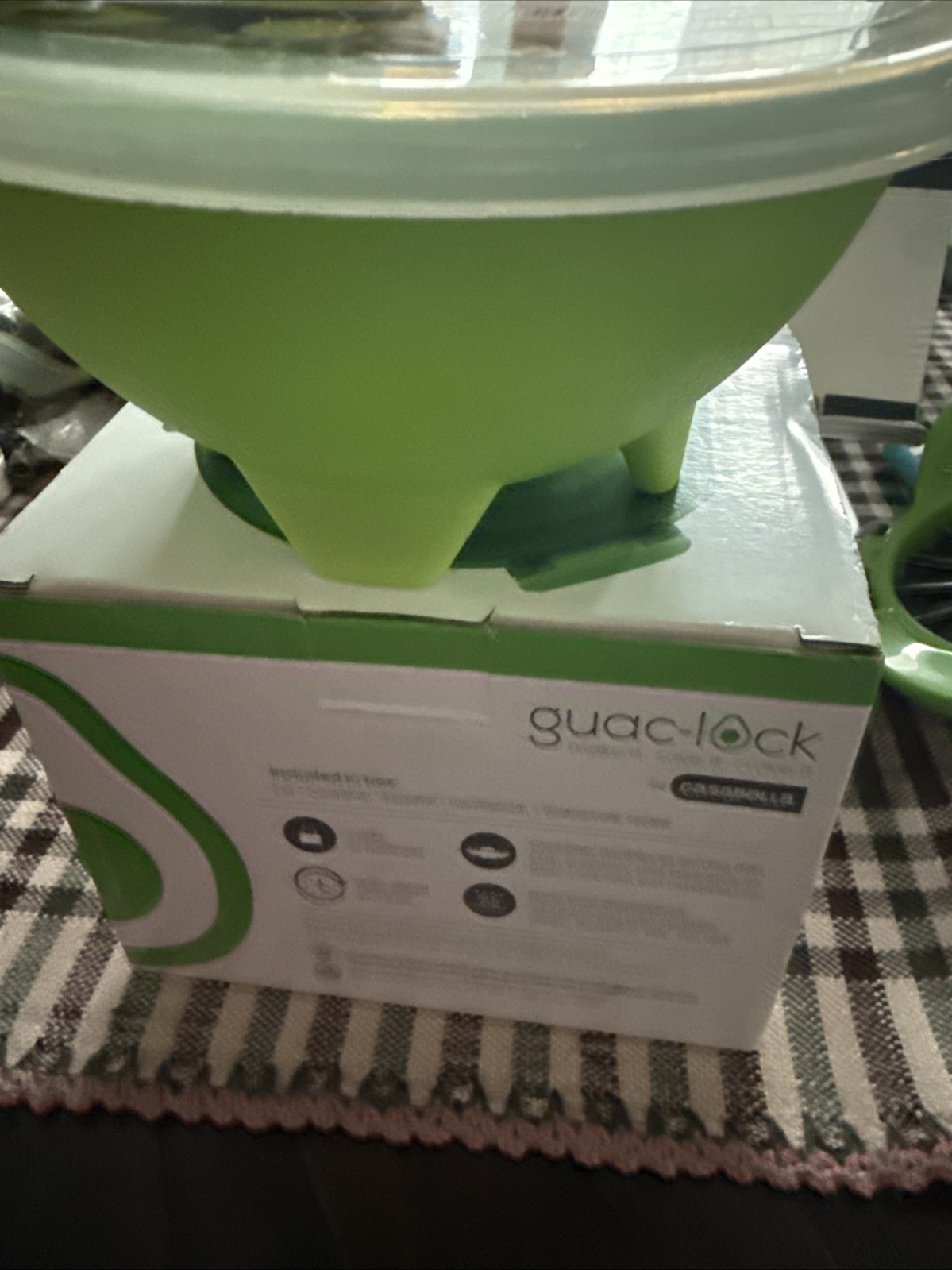 2 XCasabella GuacLock Container American Guacamole Bowl W Lid Airtight BPA-FREE
