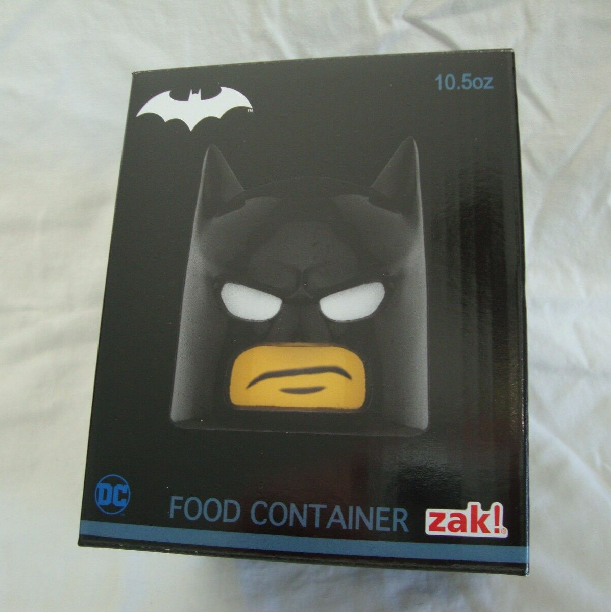 Lego Batman Head Food Container 10.5 oz DC Loot Crate Exclusive Zak! Brand