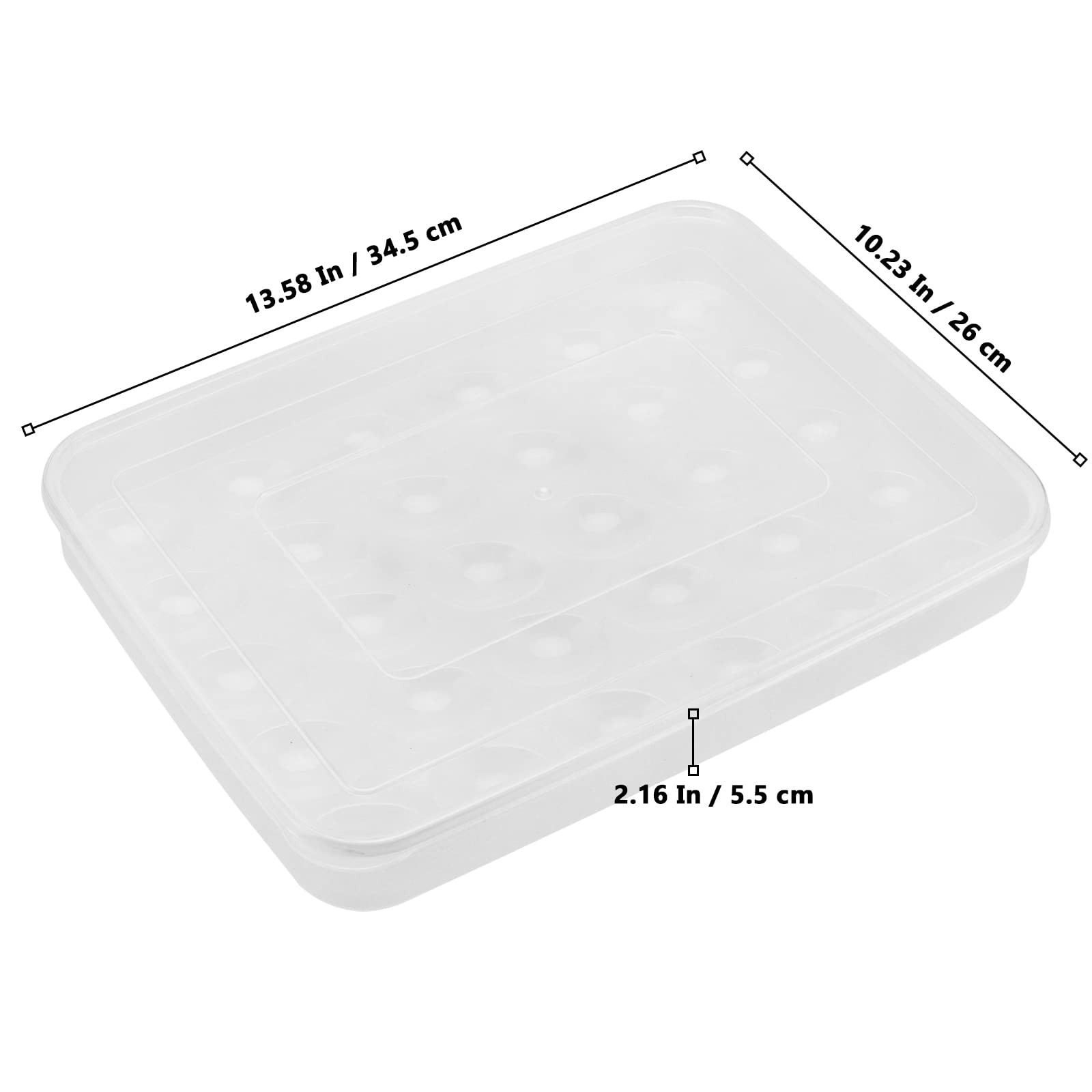 4 PCS Deviled Egg Container Lid Stackable 120 Eggs 13.6×10.2×2.2 Inch