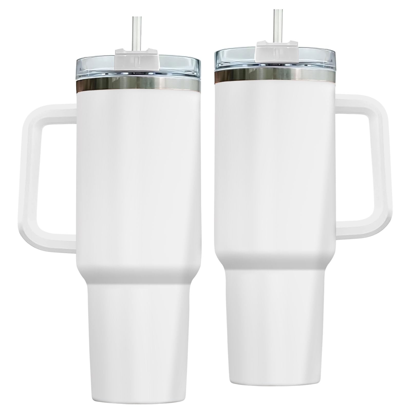 Gepostore 40Oz Tumbler Handle And Straw Insulated Travel Mug