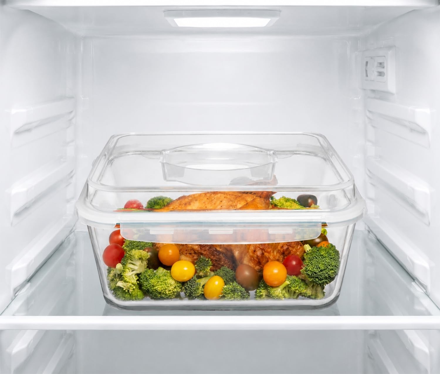 6500 ML / 220 oz / 28 Cup LARGE Glass Food Storage Container with Airtight Lo…
