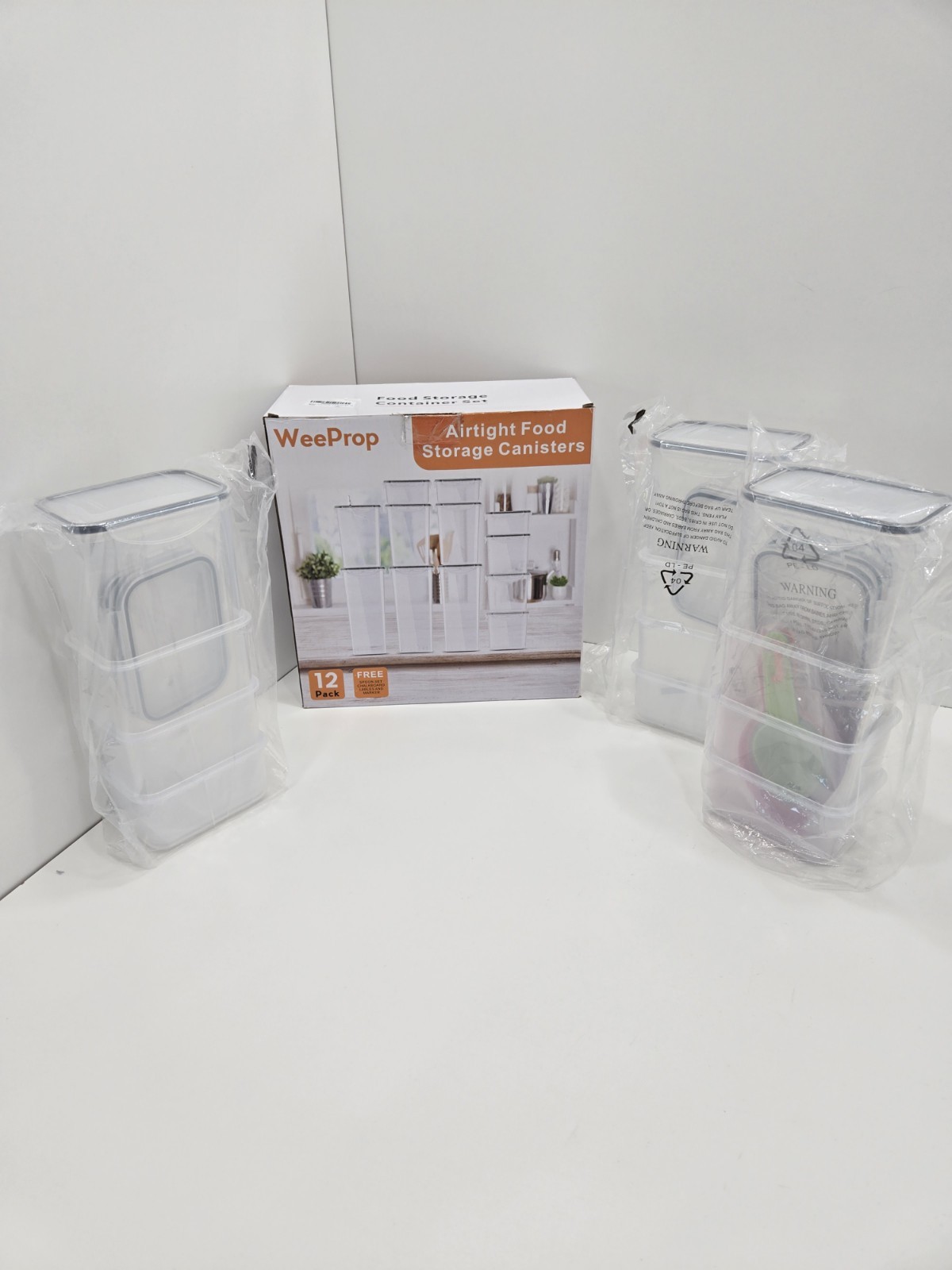 Airtight Food Storage Containers with Lids, 12pcs BPA Free Kitchen Canisters …