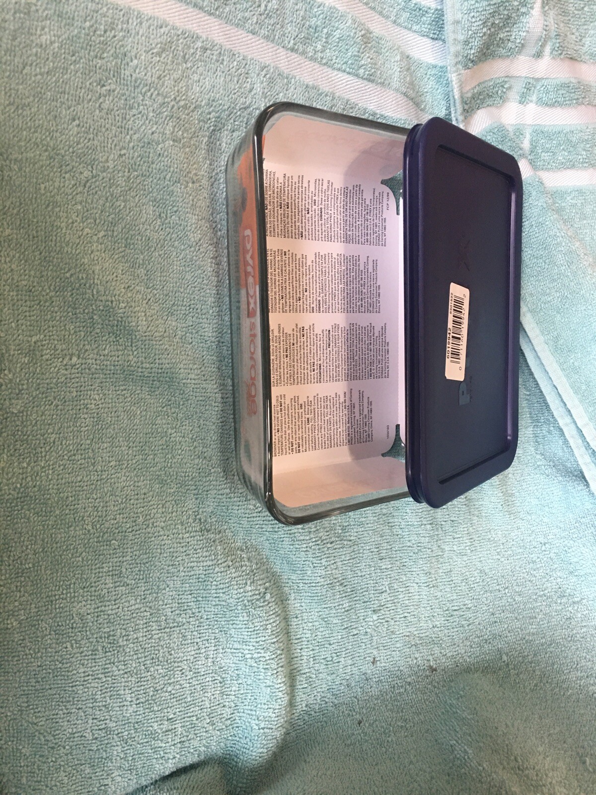 Pyrex Simply Store 3 Cup Rectangular Glass Food Storage Dish Brand New