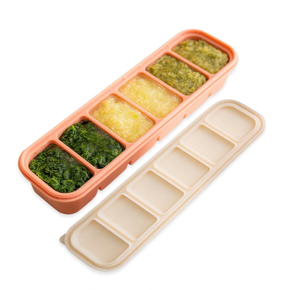 Silicone Freezer Tray, Made in Korea, Meal Prep, Freeze Food Storage Cubes Tr…