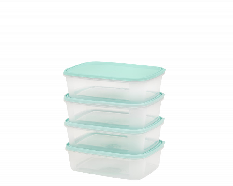 12 x Food Storage Box Container with Lid Airtight Microwave safe BPA free 1 L