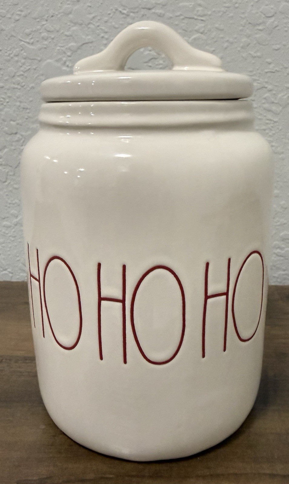 Rae Dunn by Magenta HOHOHO Storage Container Farmhouse 7”H x 4”W