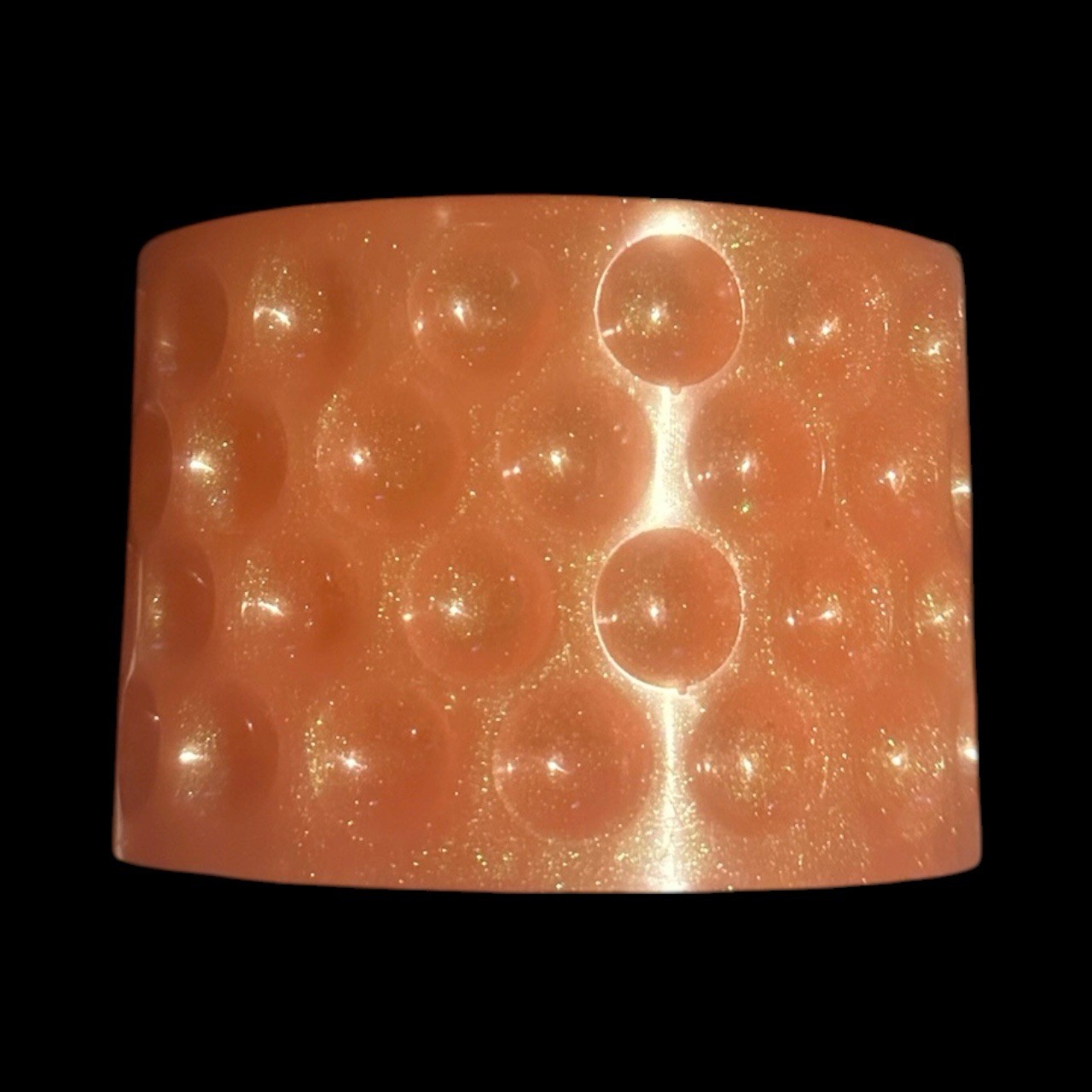 redish orange resin food safe dotted dish And For Trinkets And Organizer
