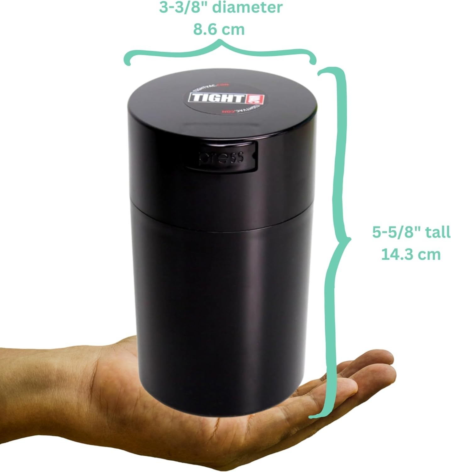 Versatile 6 oz Airtight Vacuum Container – Perfect for Snacks and Herbs Storage