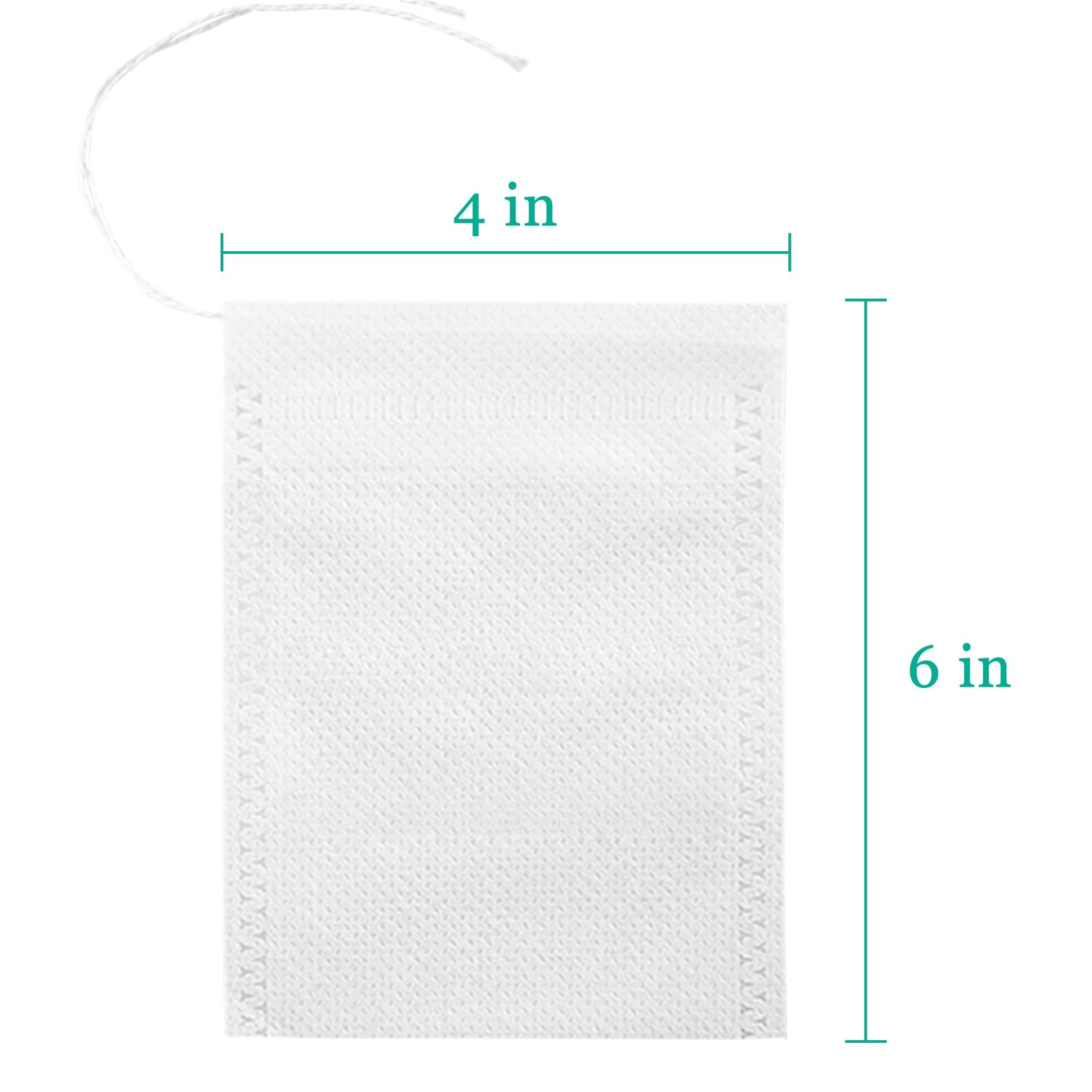 Yzurbu 200pcs 4”x6” Cold Brew Coffee Filter Bags, – 4”x6”, White