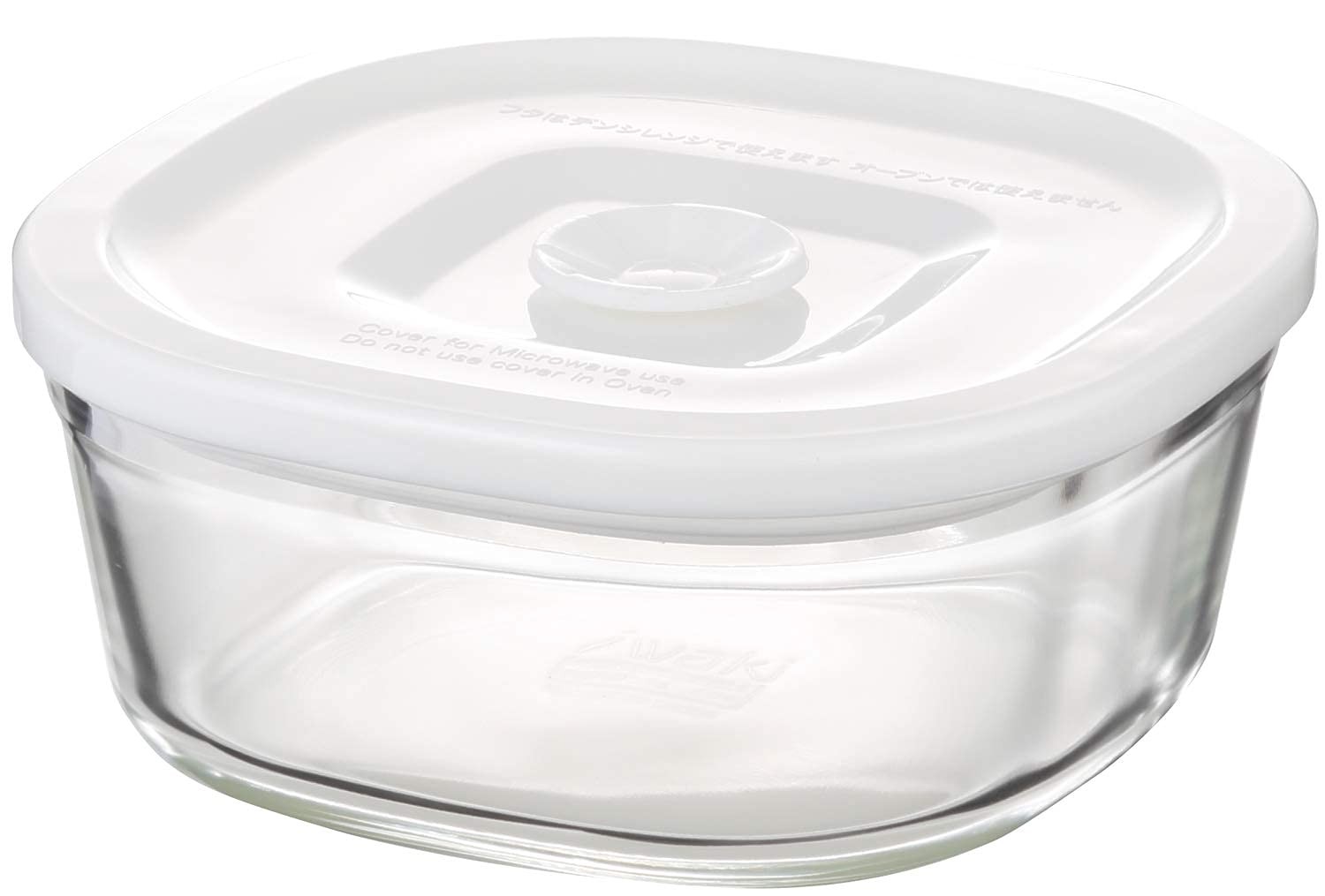iwaki Heat-Resistant Glass Airtight Container White S 260ml C3240MP-W