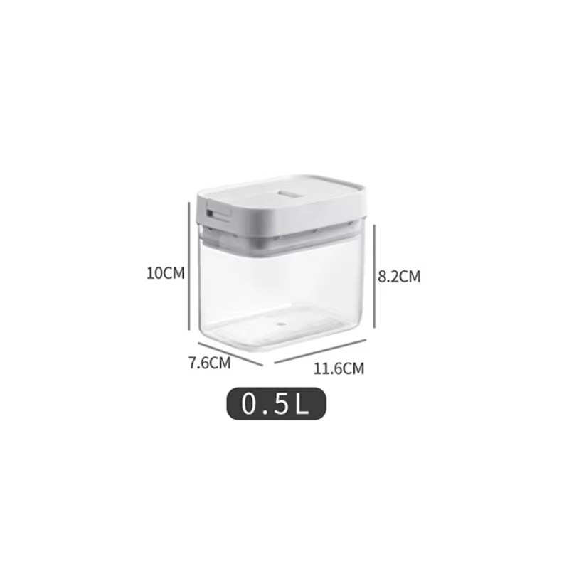 1PC Pasta Storage Box Grain Sealed Jar Transparent Durable Leakproof Spaghetti S