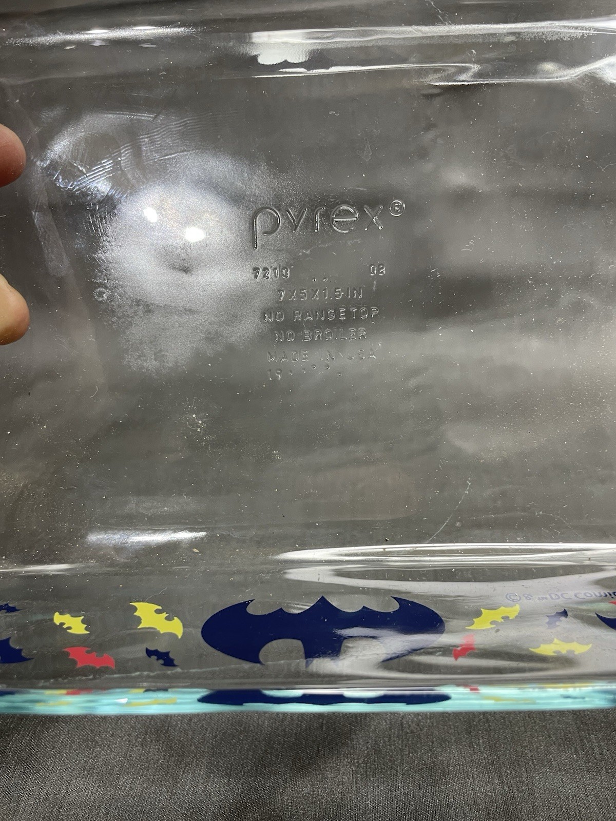 Batman DC Comics Pyrex Dish 5×7