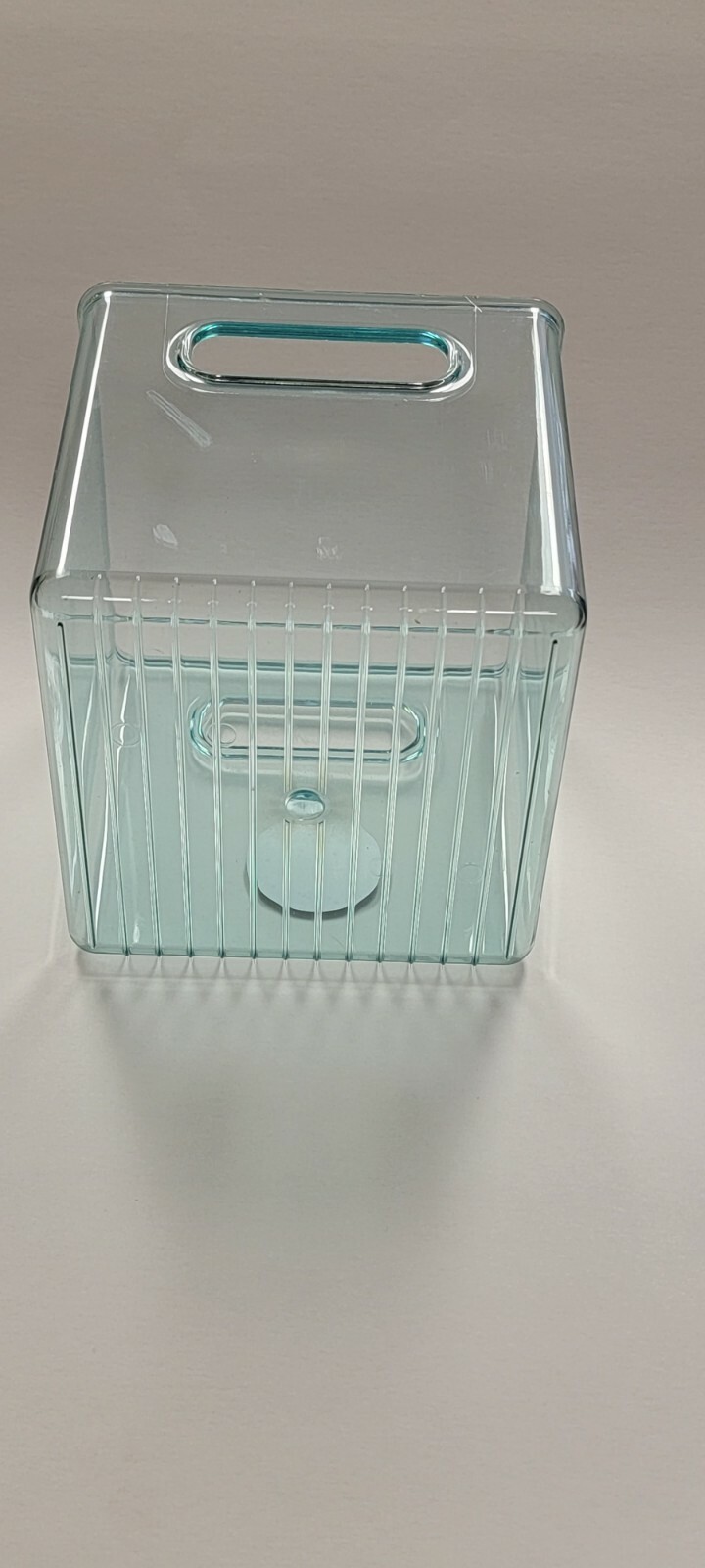 mDesign Plastic Kitchen Pantry Food Storage Bin, Handles, 2 Pack mint 6x6x6 cube