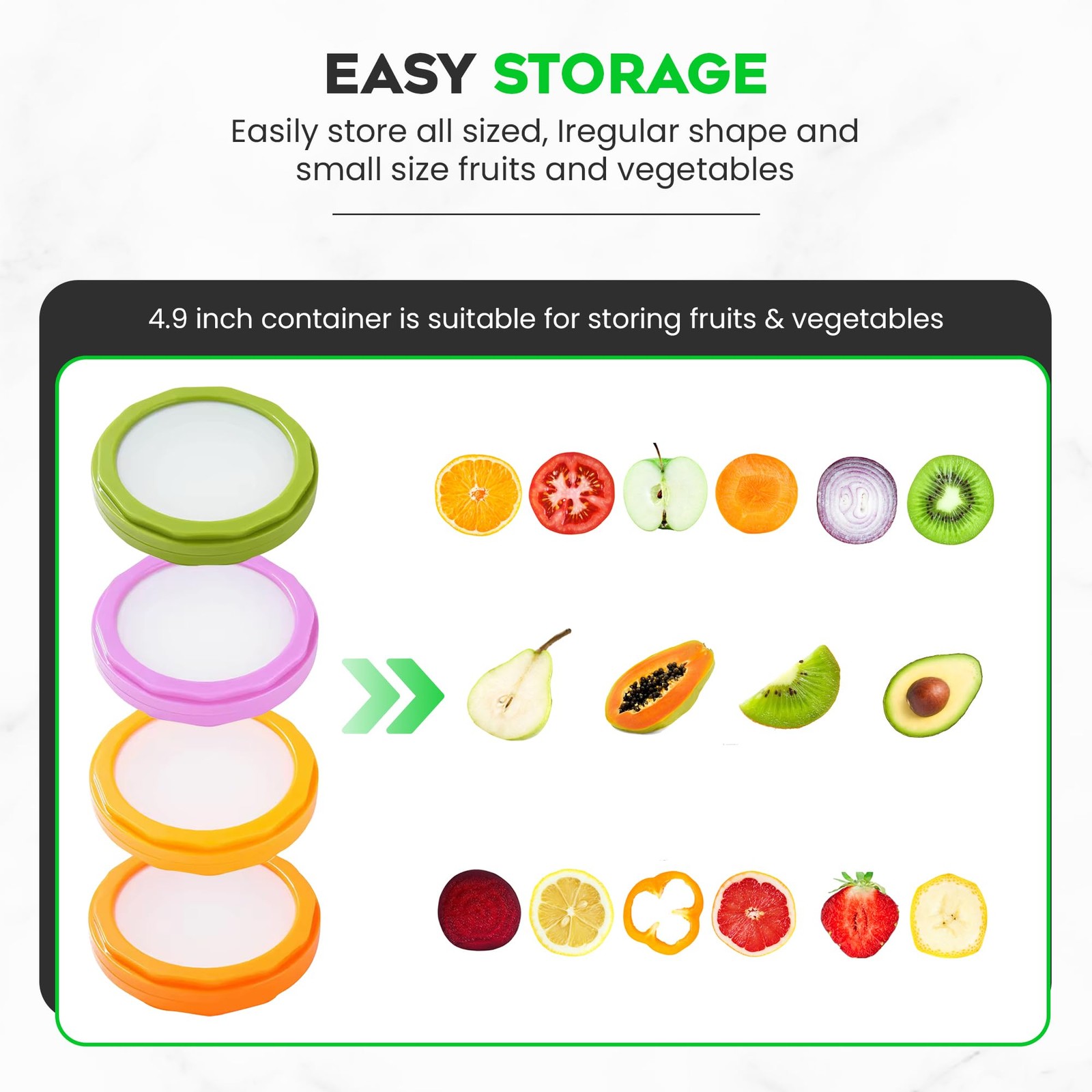 Avocado Saver and Onion Small (5 inches x 5 inches), Type B / 4 Colors