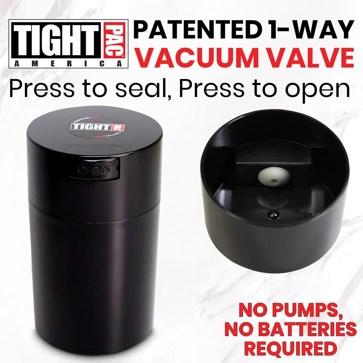 Tightvac 1 to 6 Ounce Airtight Container – Multi-use Storage Container for He…