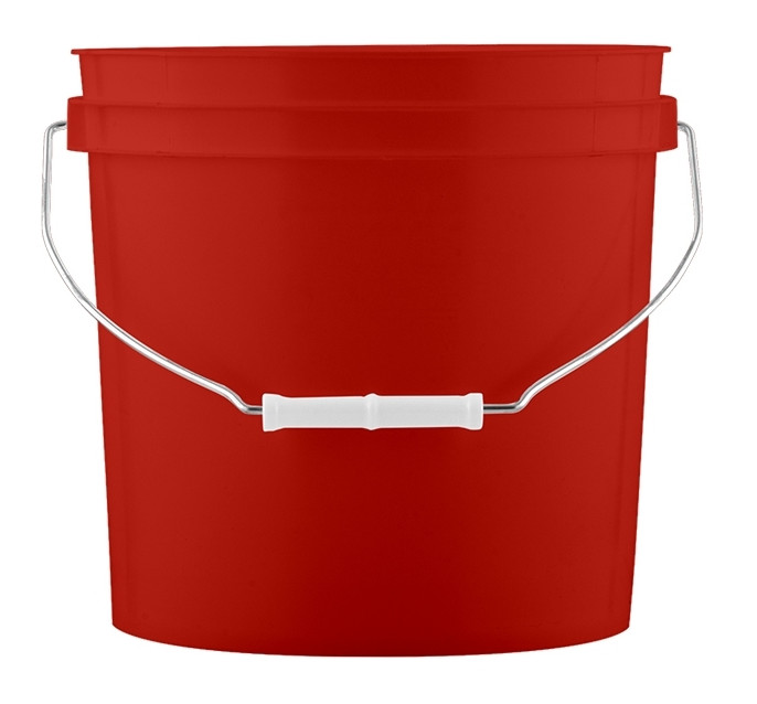 2 Gallon Plastic Buckets pails with Lids Food Grade BPA Free ( 3 Pack) 3-color