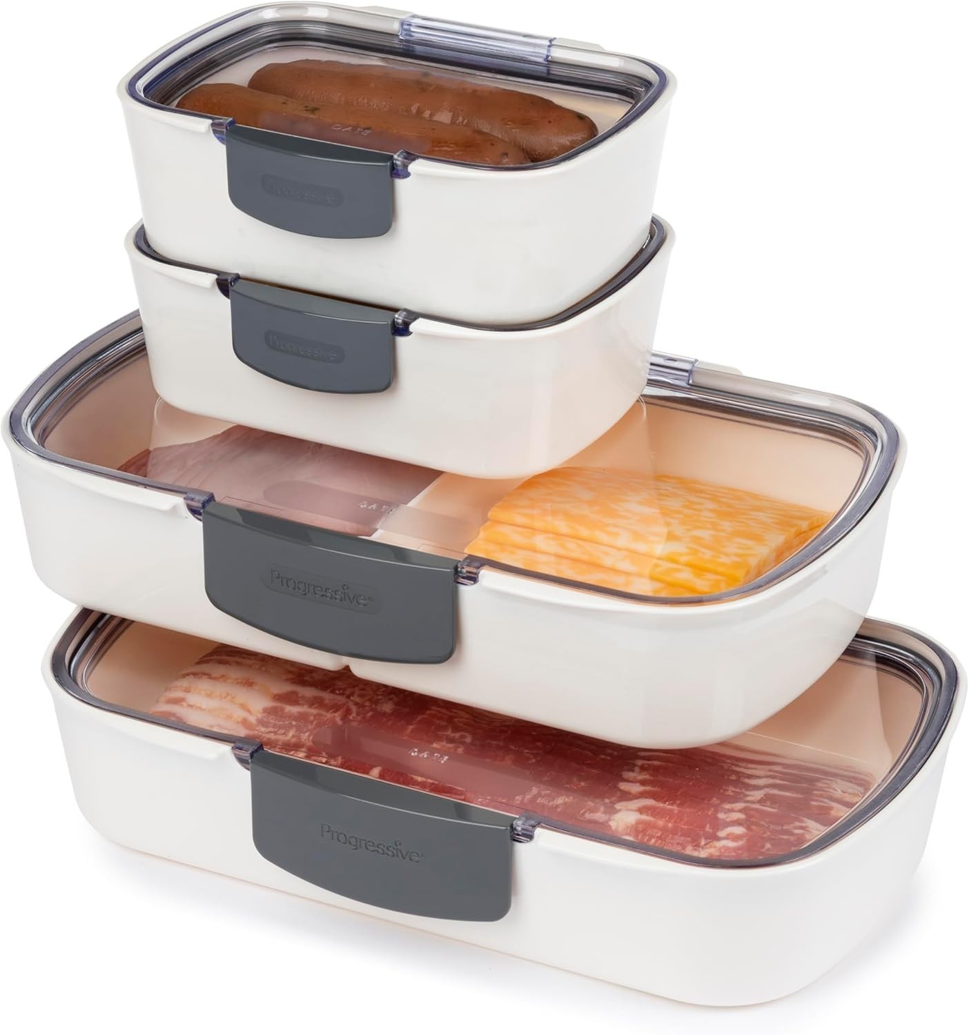 4-Piece Deli Container Set – Airtight, BPA-Free Food Storage with Freshness L…