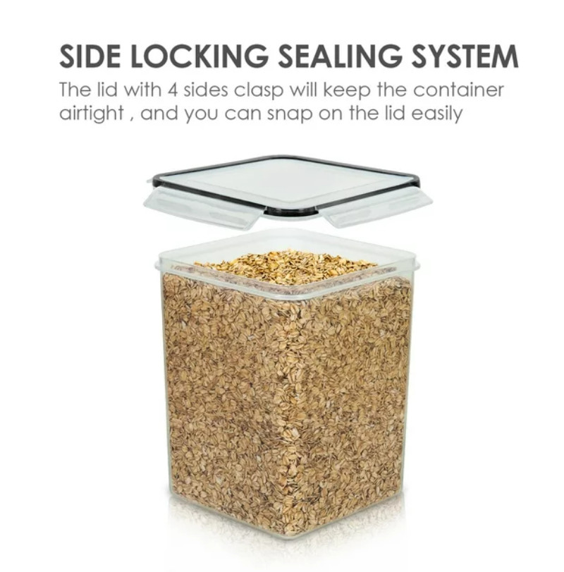 Storage Canisters 4 Pcs Large Food Storage Container for Flour, Sugar