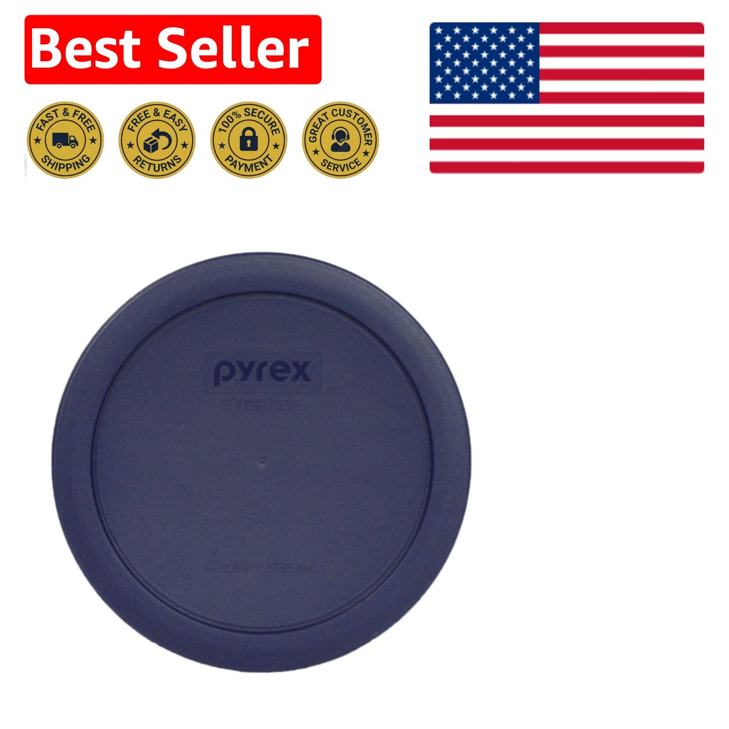 7201-PC Navy Blue Food Storage Lid – Perfect Fit, BPA-Free & Reliable Seal