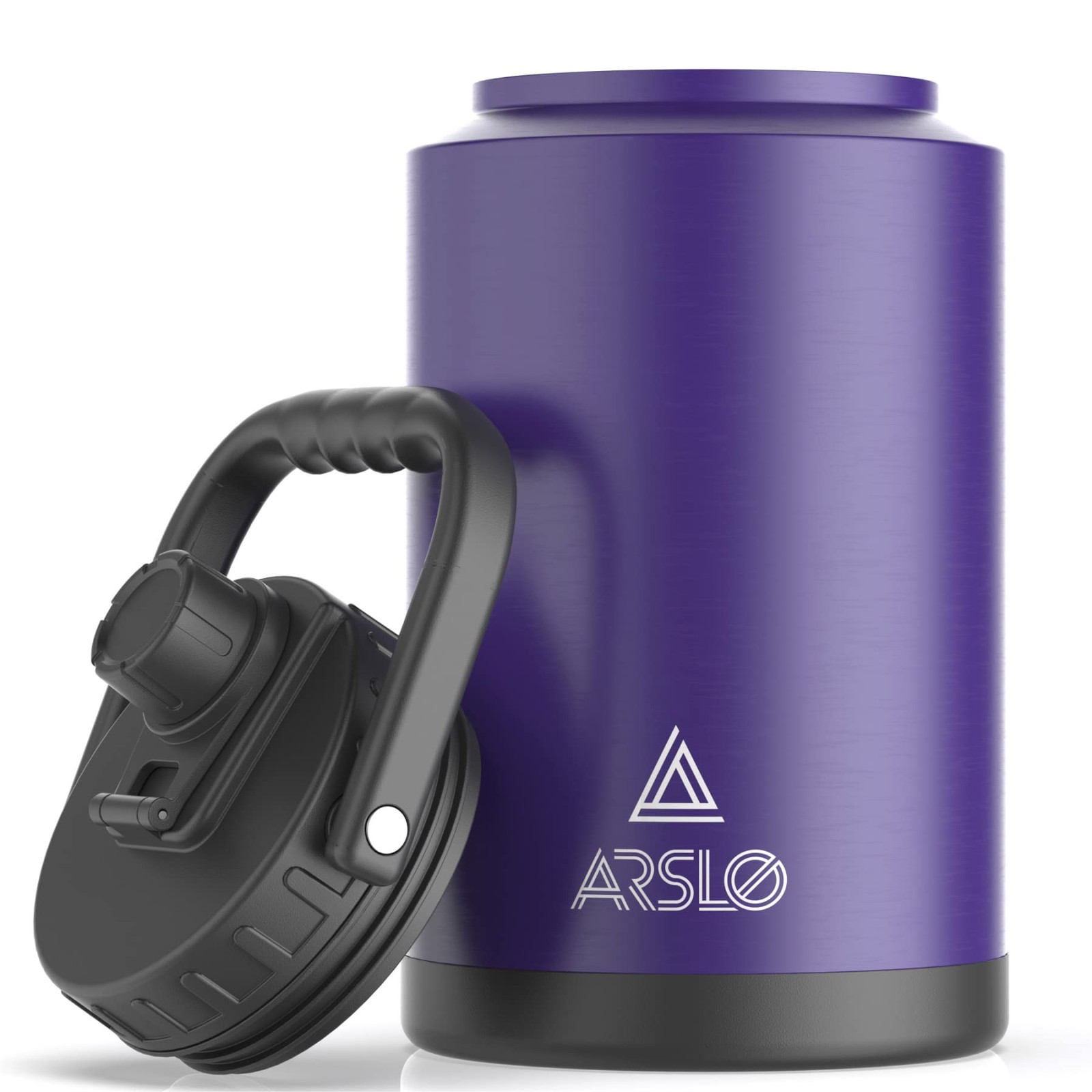 Arslo 1 Gallon Insulated Water Jug w/ Handle – 128oz Cold 48H/Hot 24H
