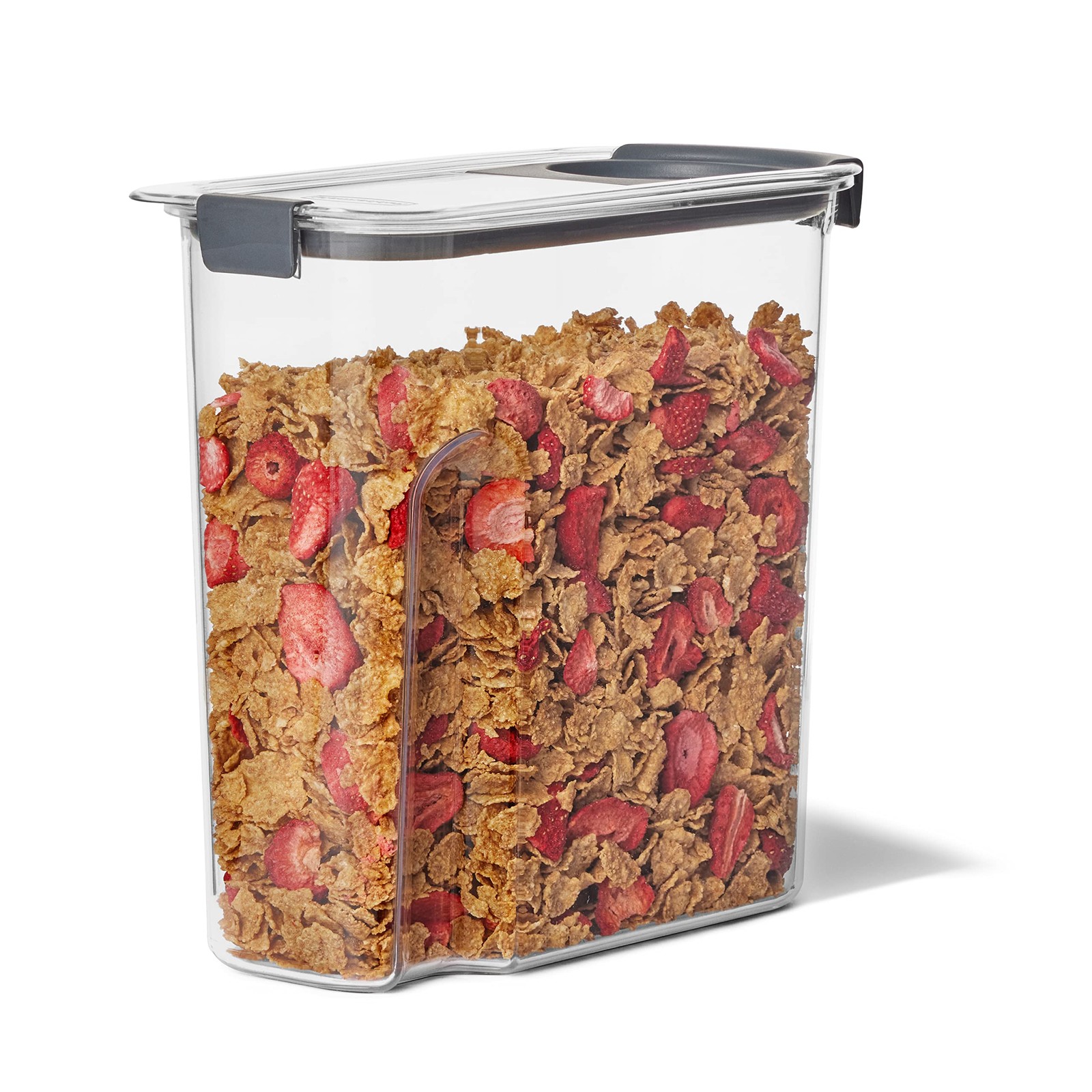 Rubbermaid Brilliance Airtight Cereal Food Storage Container, 18 Cup, Clear