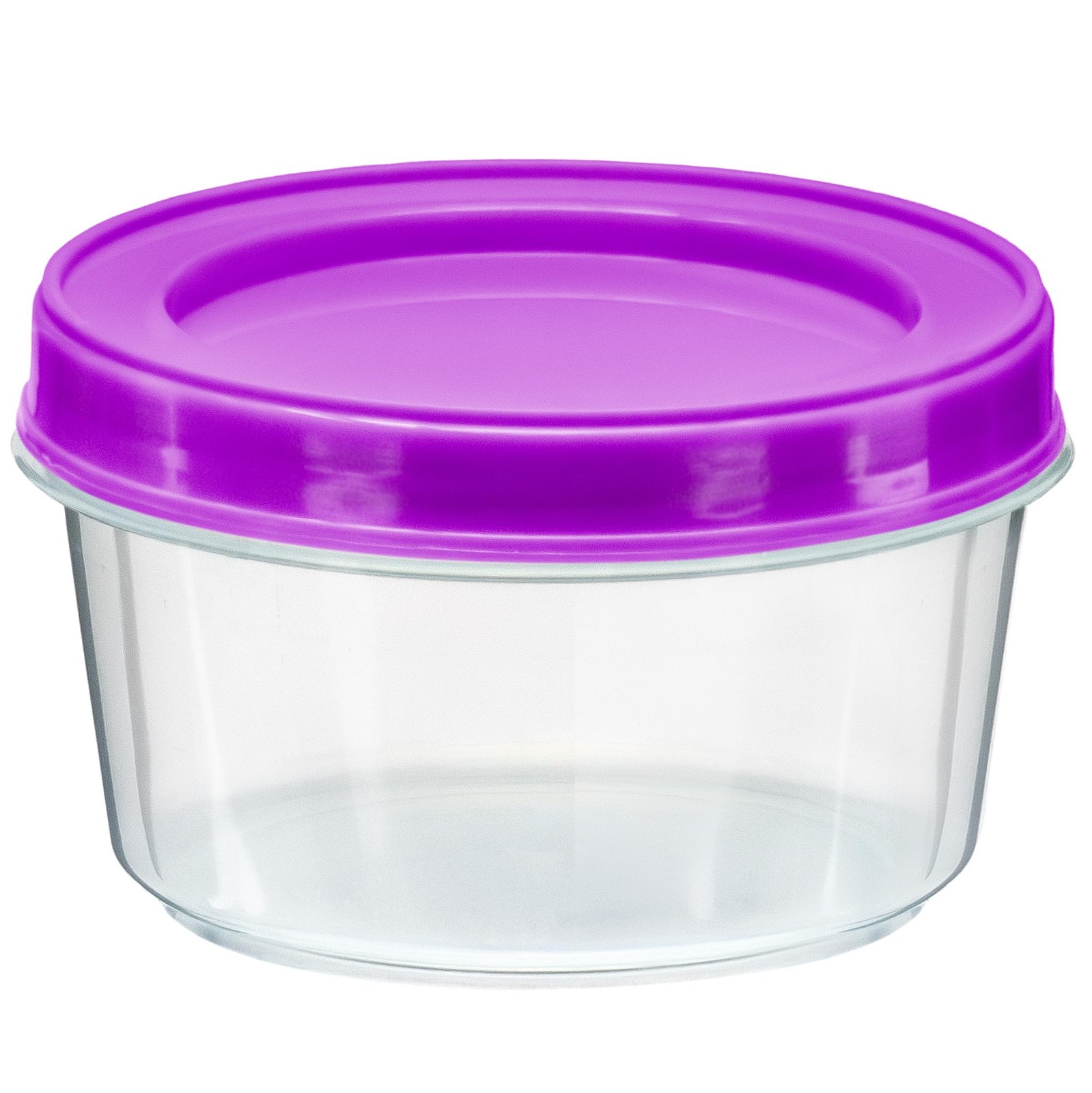 DecorRack 8 Pack – 7 oz Plastic Food Storage Containers with Screw Lids, BPA-…