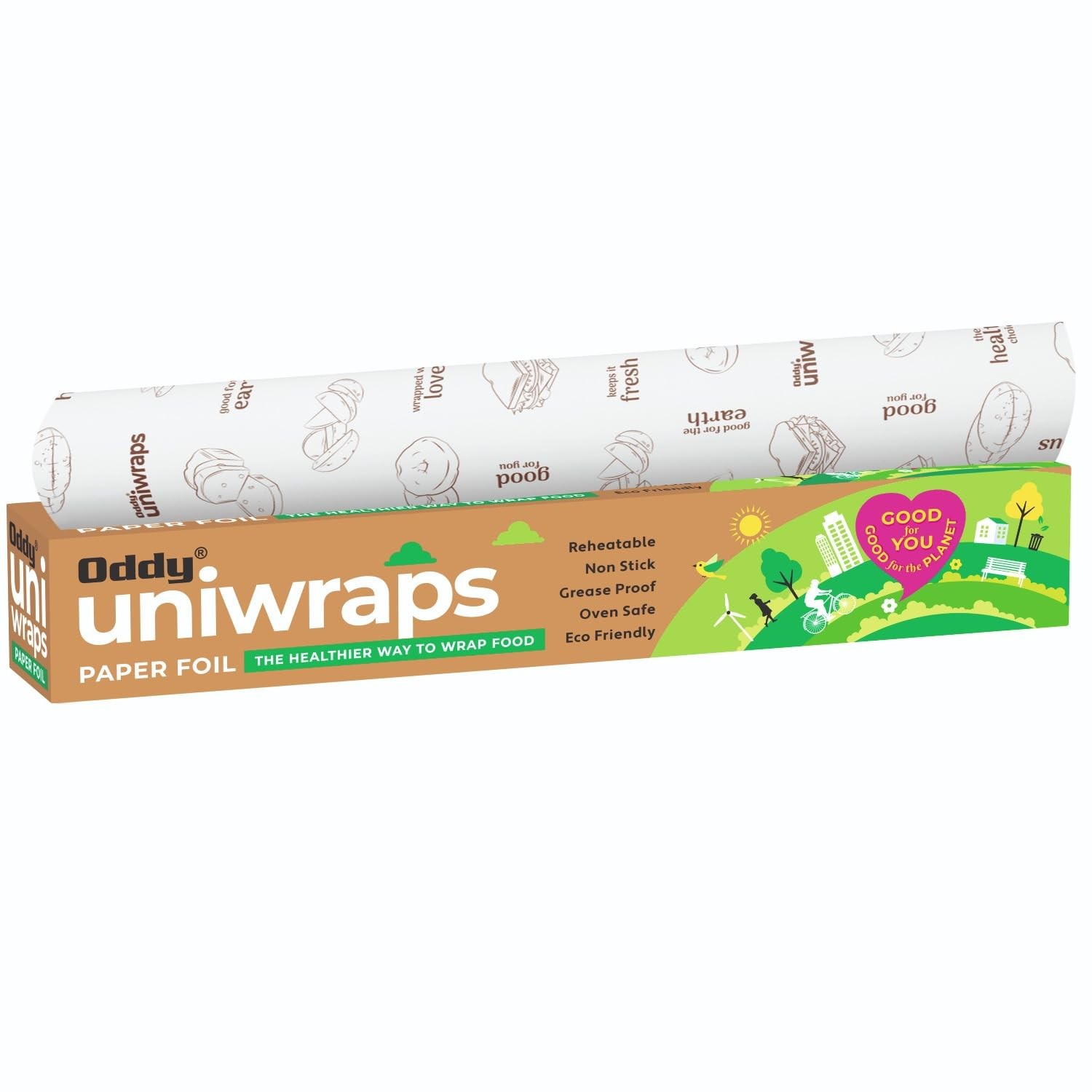 Food Wrapping Paper Roll – Unbleached Parchment 1 Pack – 11″ x 52 ft, Silver