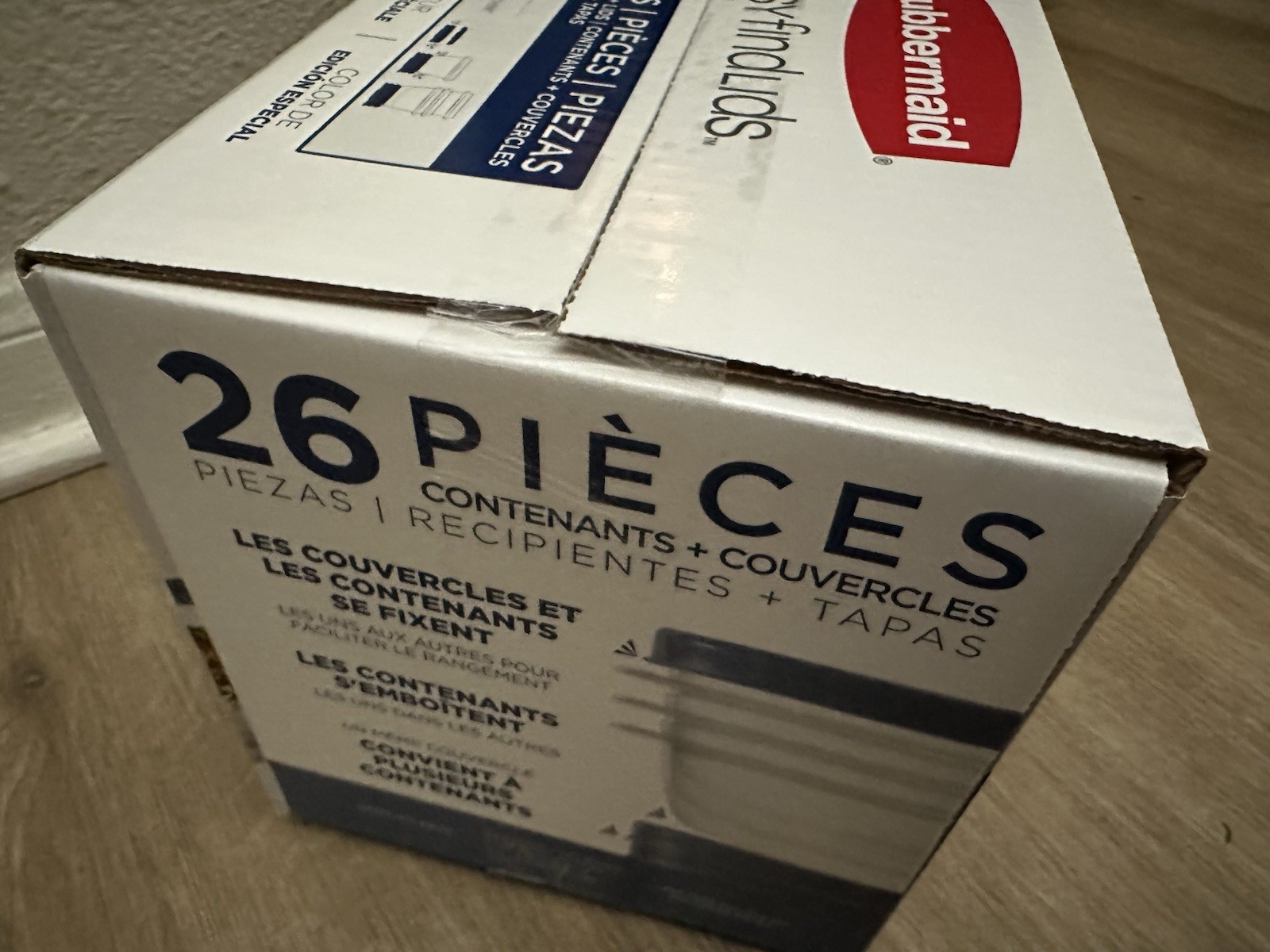 Rubbermaid Easy Find Lids 26 Piece Food Storage Container Set Blue Color-plastic