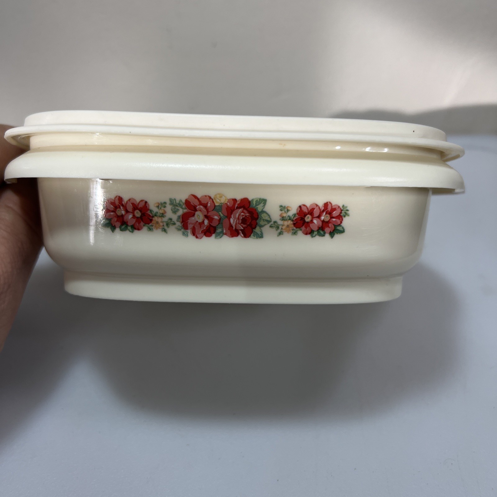 The Pioneer Woman 6”x6” Tupperware Like Storage Container Floral Design