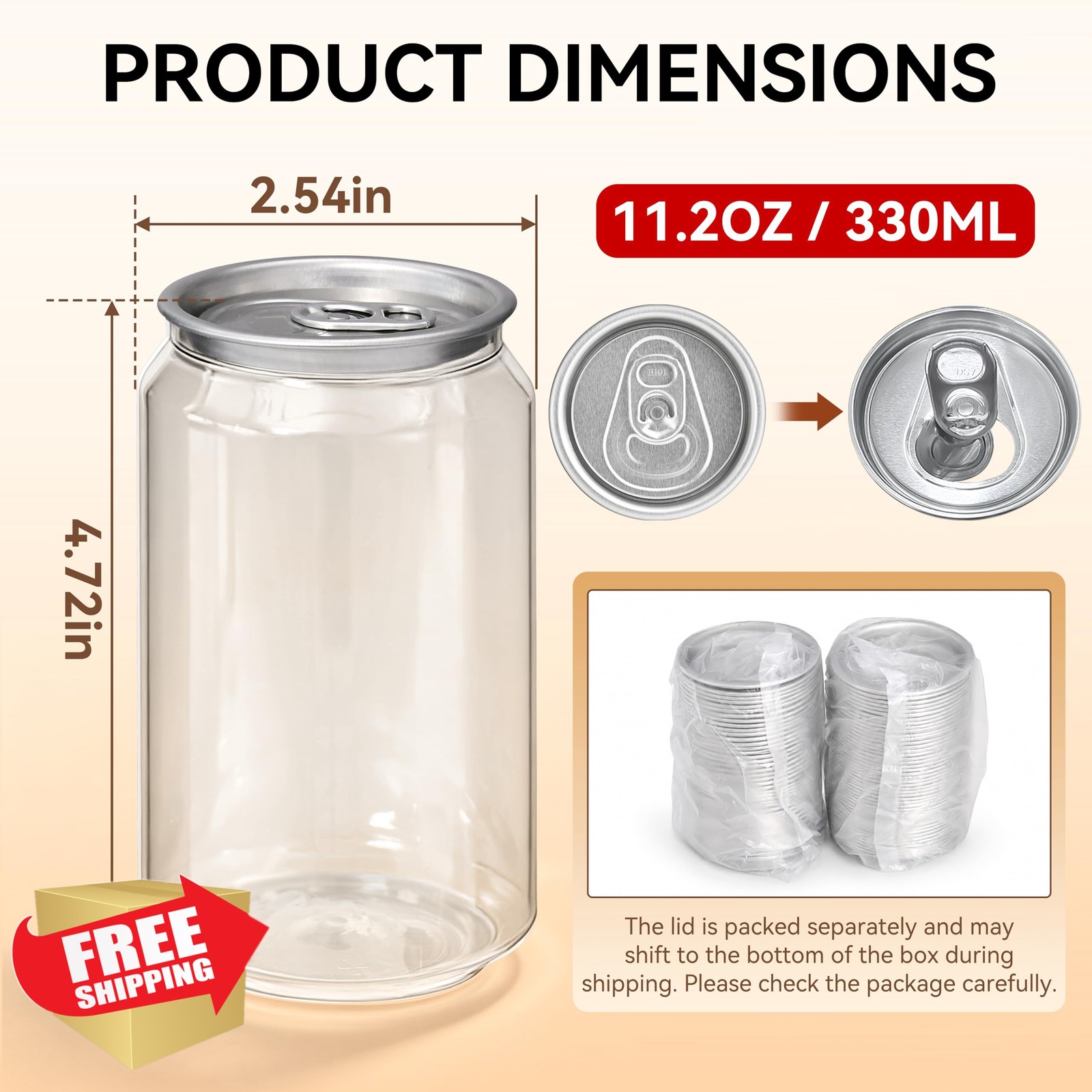Vtsmax 11.2oz Plastic Juice Bottles 330ml